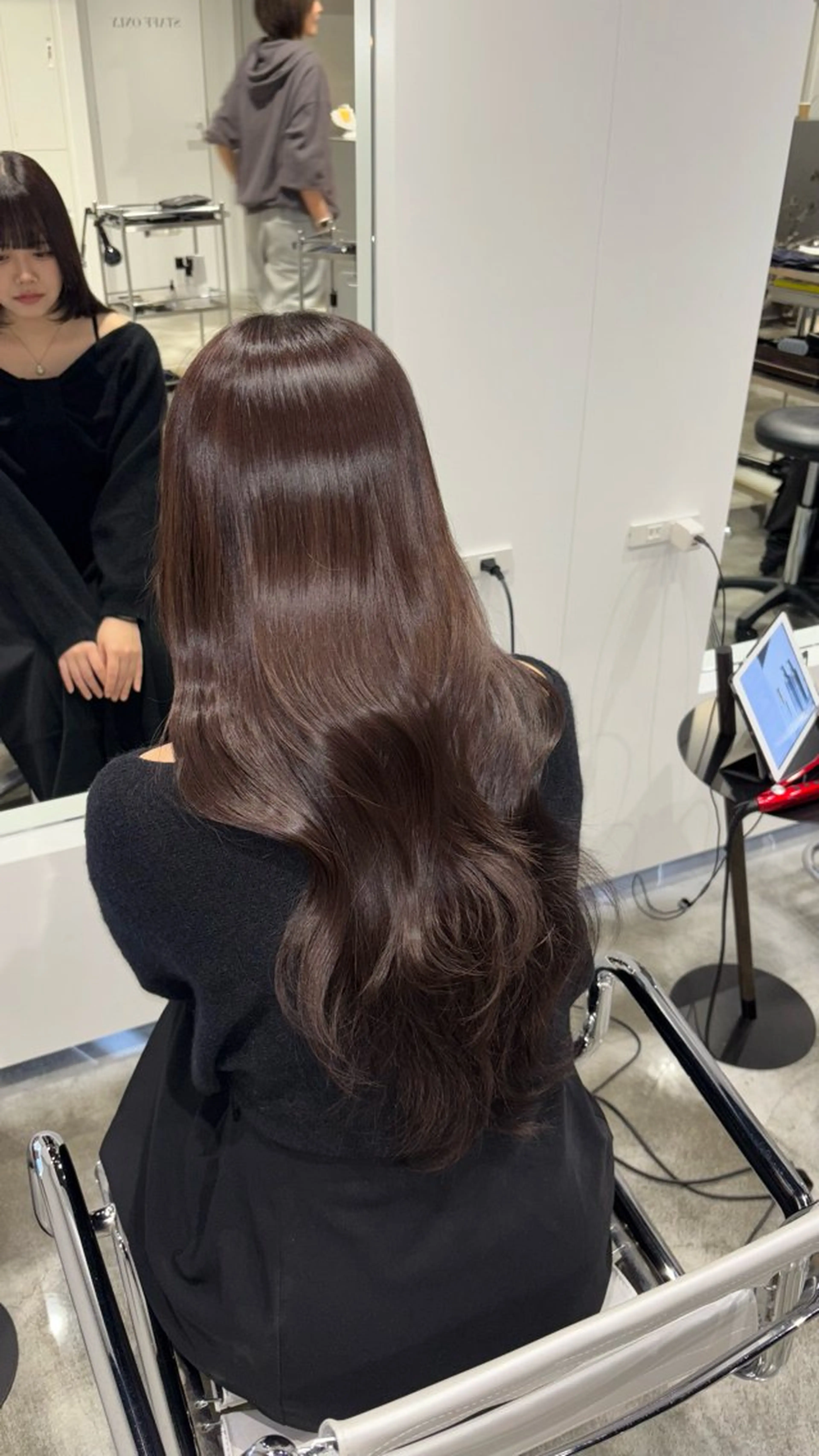 ロング カラー ヘアアレンジ ミント/千葉 /モデル募集中のヘアスタイル