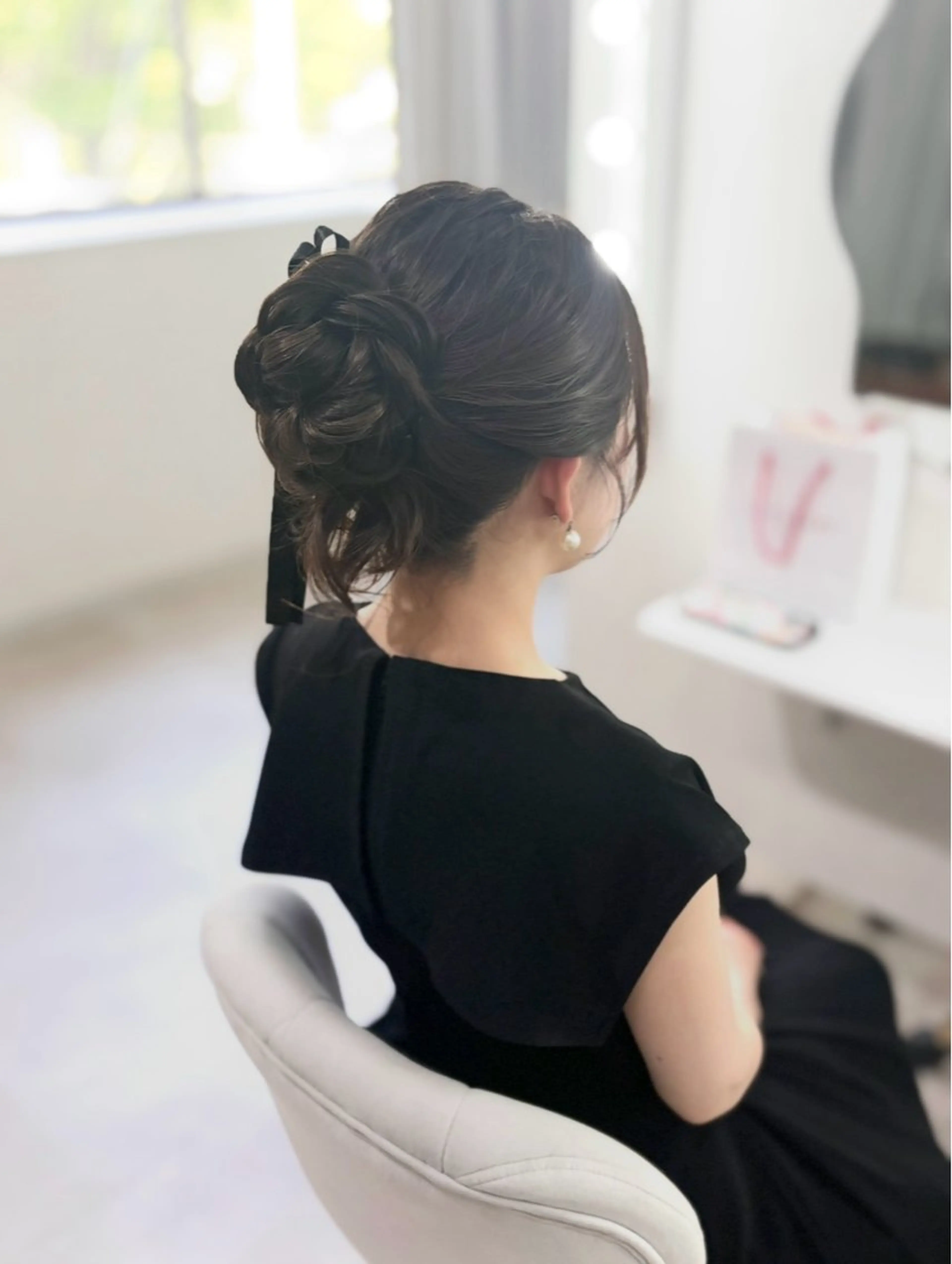 セミロング ヘアアレンジ ヘアセット ヘアセットサロン /上坪愛美のヘアスタイル