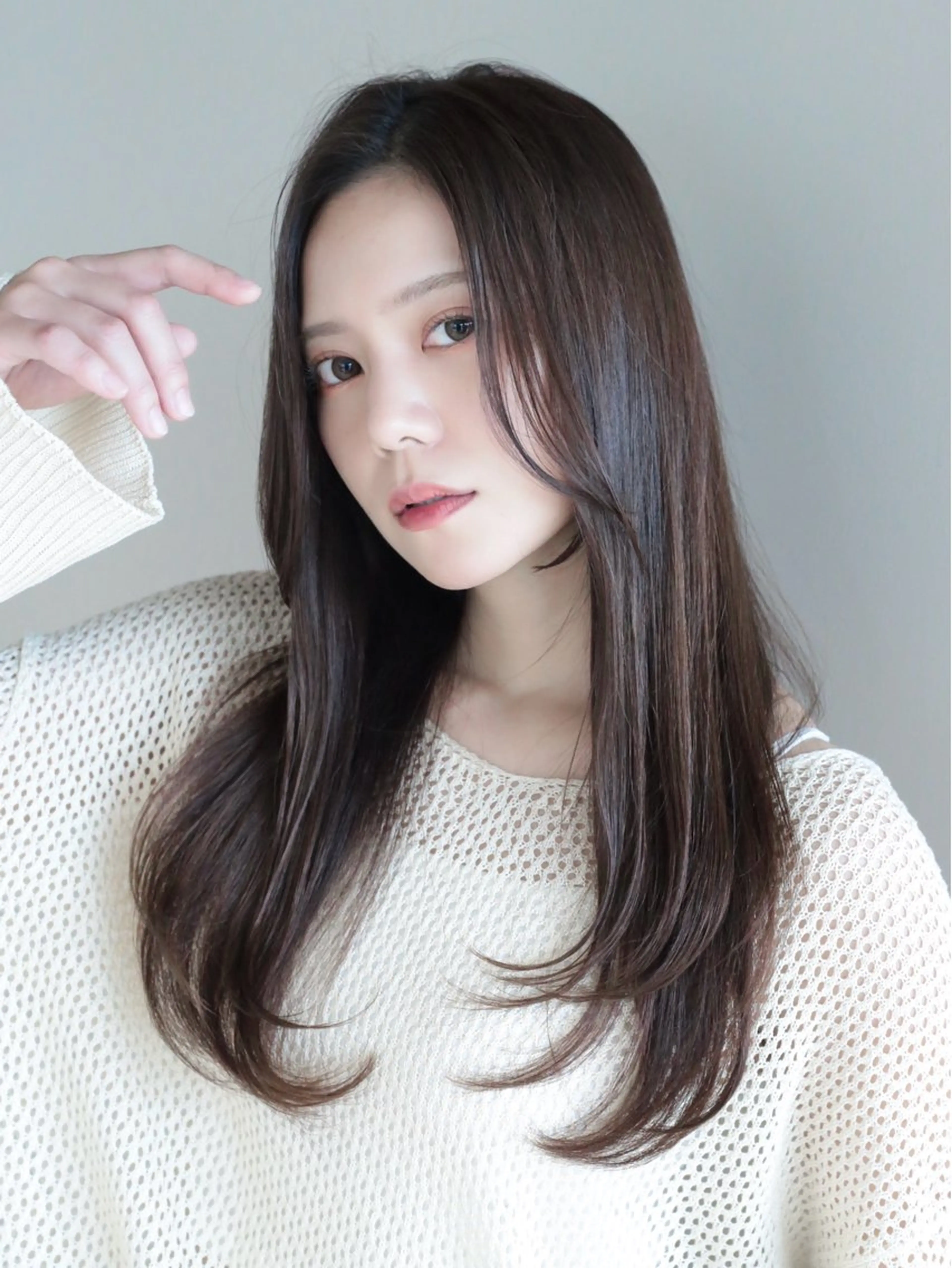 ロング カラー レイヤーカット ローレイヤー カット ヘアカラー トリートメント レイヤー/顔周り /透明感🩶高橋大のヘアスタイル