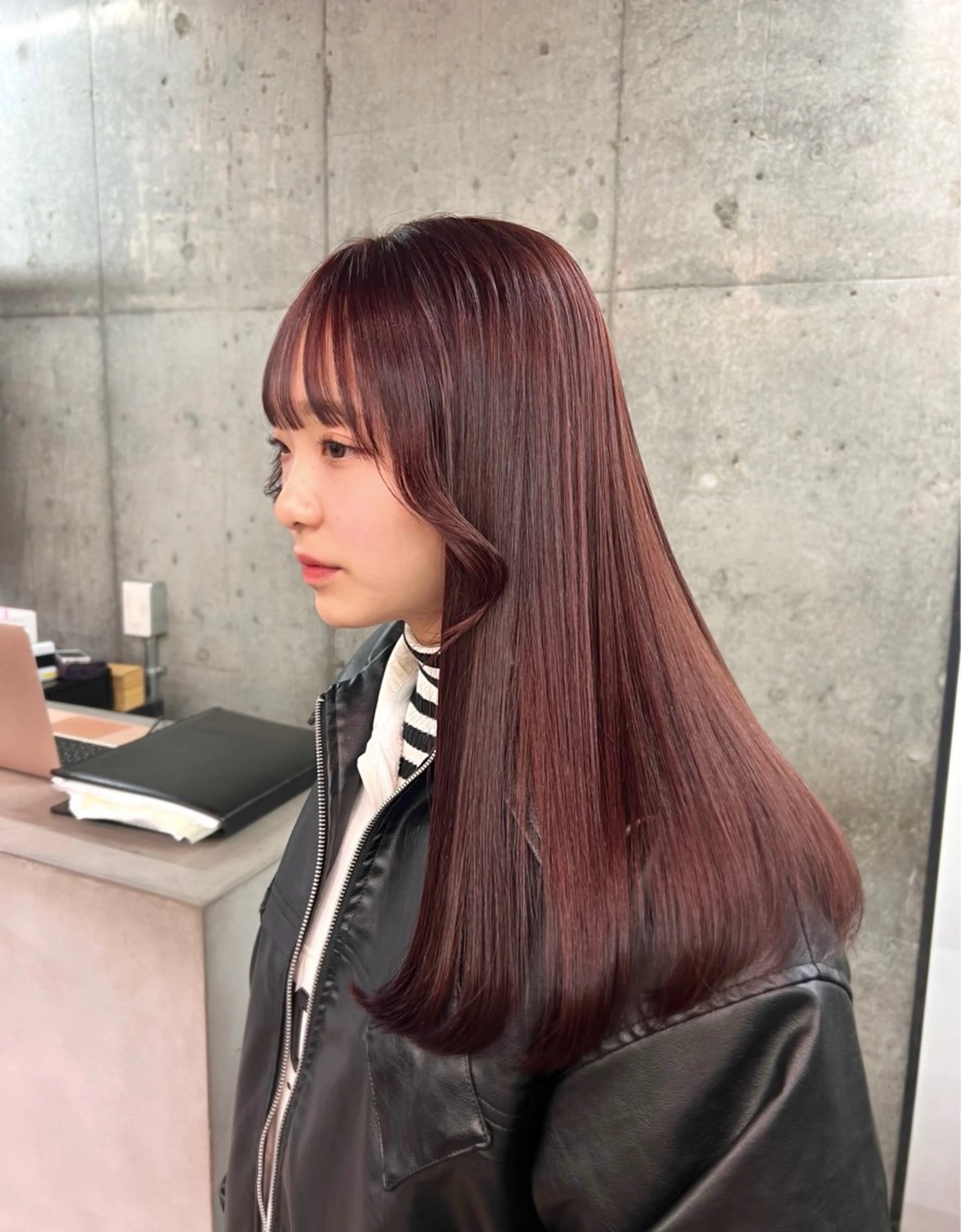 🌸前髪カット(顔まわりカット)＋ケアカラー＋Aujua5ステップトリートメント🌸#韓国ヘアの写真