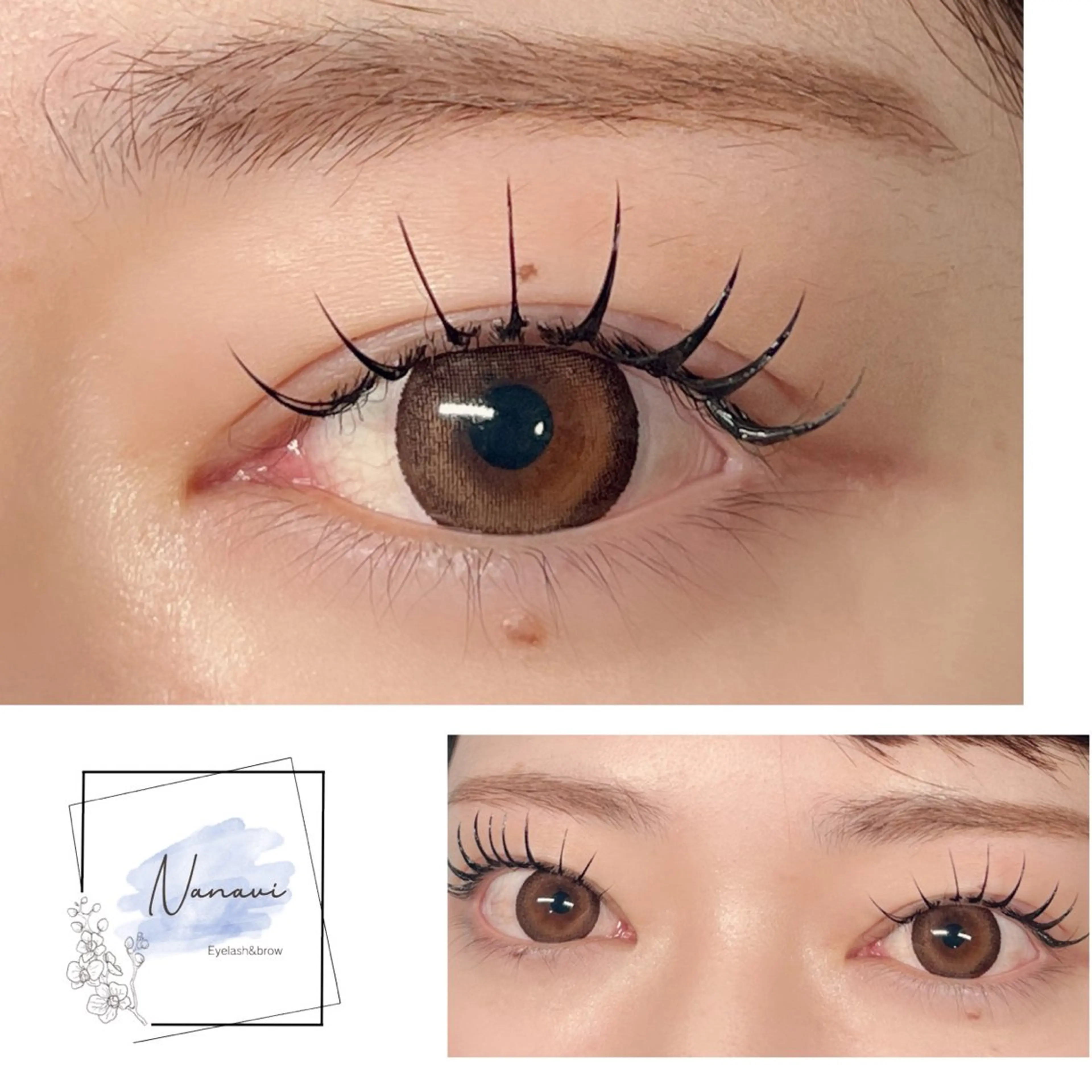 マツエク・マツパ マツエク Nanavi 鮎川のマツエク・マツパデザイン