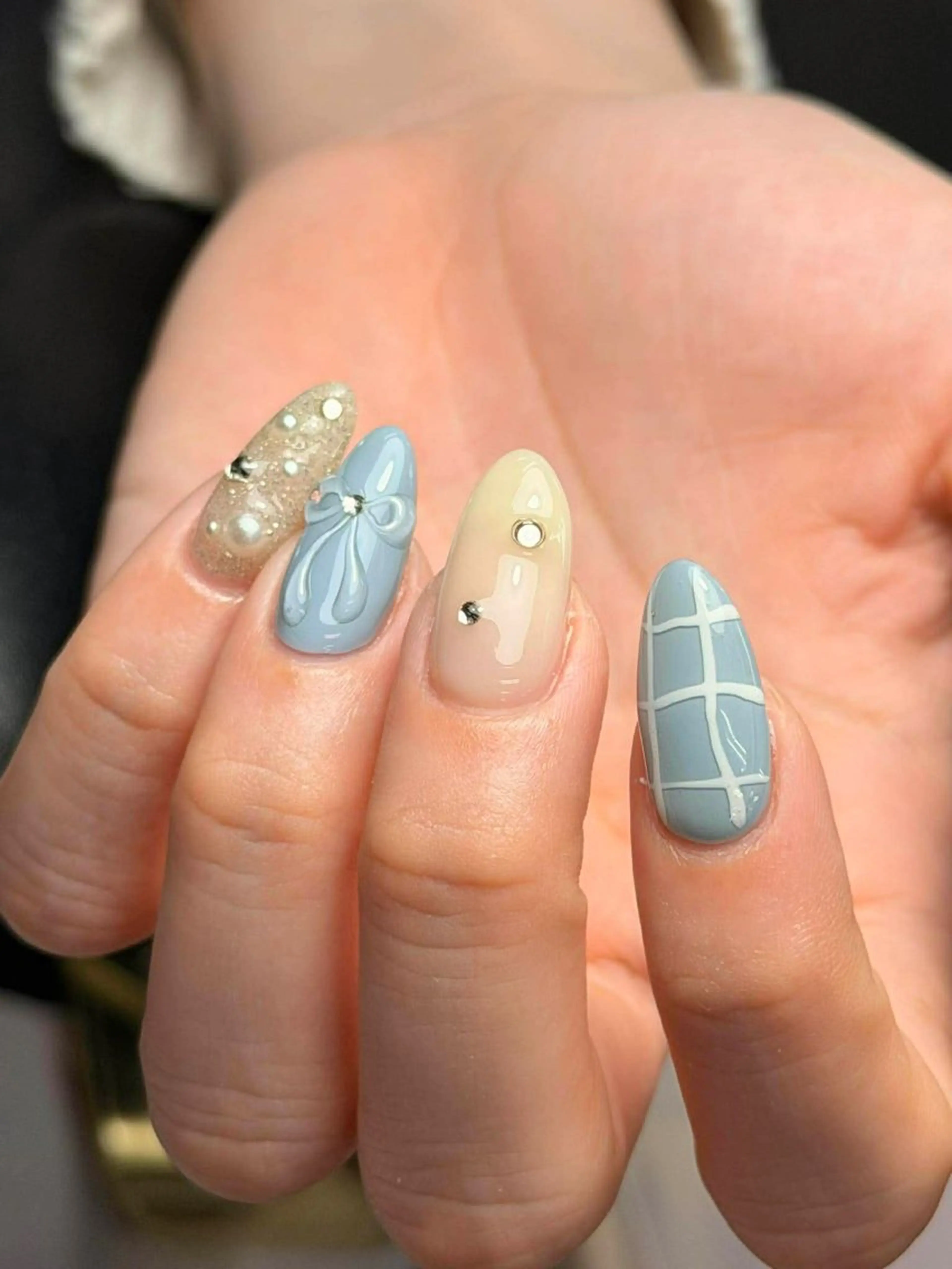 ネイル 韓国ネイル 持ち込み ニュアンスネイル ネイルチップ Minn ANA.CHUOのネイルデザイン