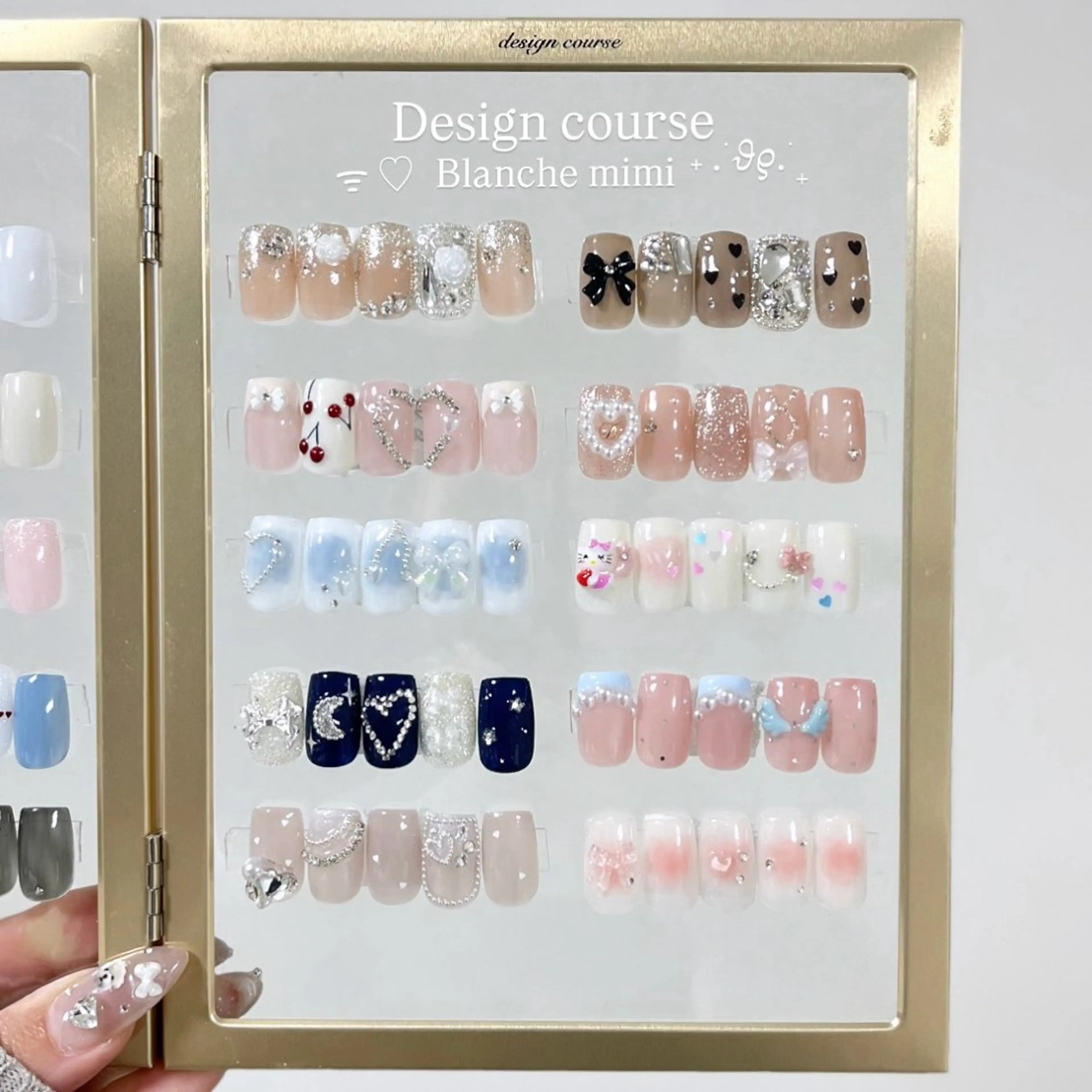 ネイル 春ネイル ハンドネイル Blanche mimi.u_aのネイルデザイン