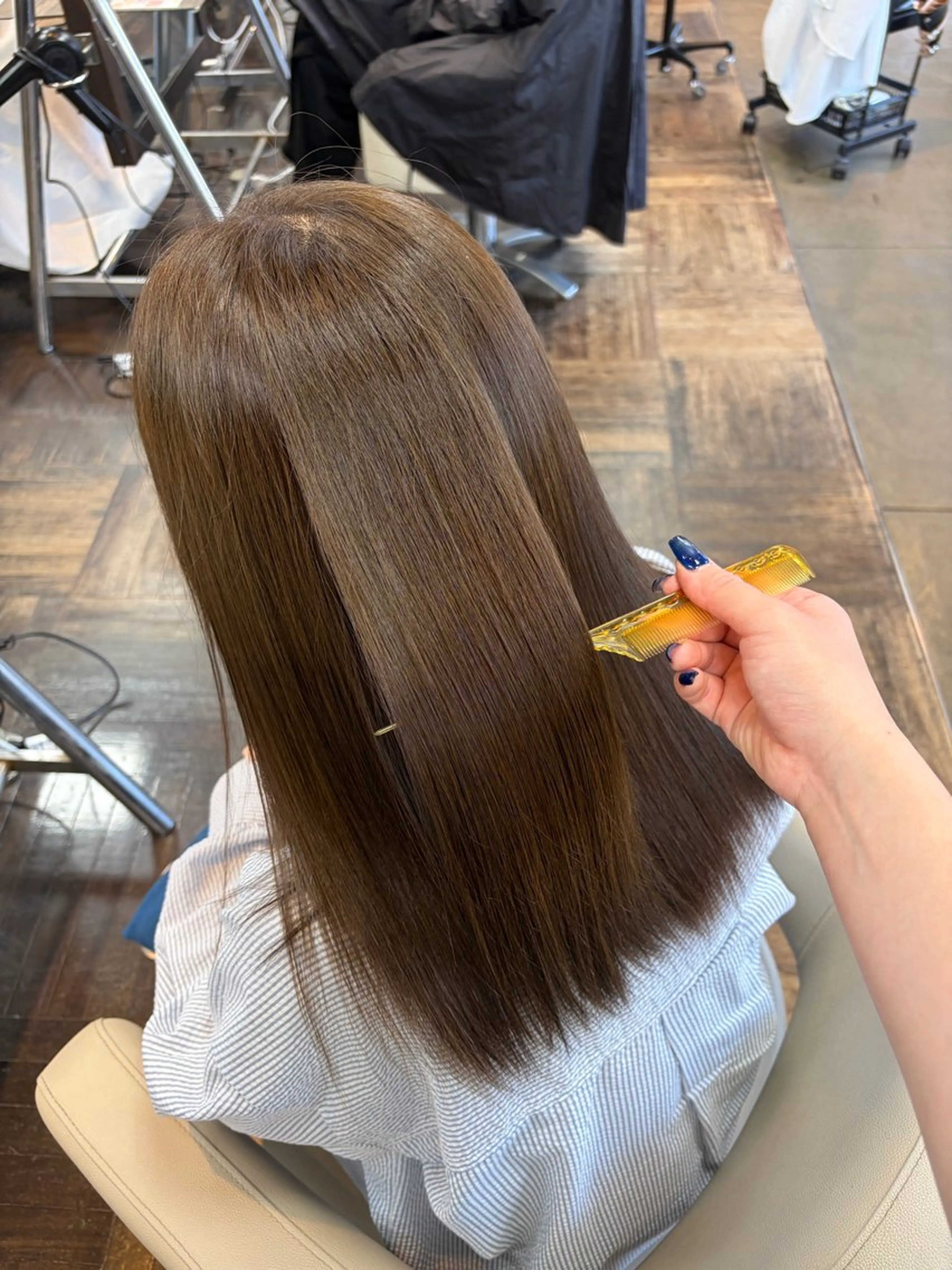 ミディアム カット ヘアカラー <髪質改善>河野 🍑AVANCE.のヘアスタイル