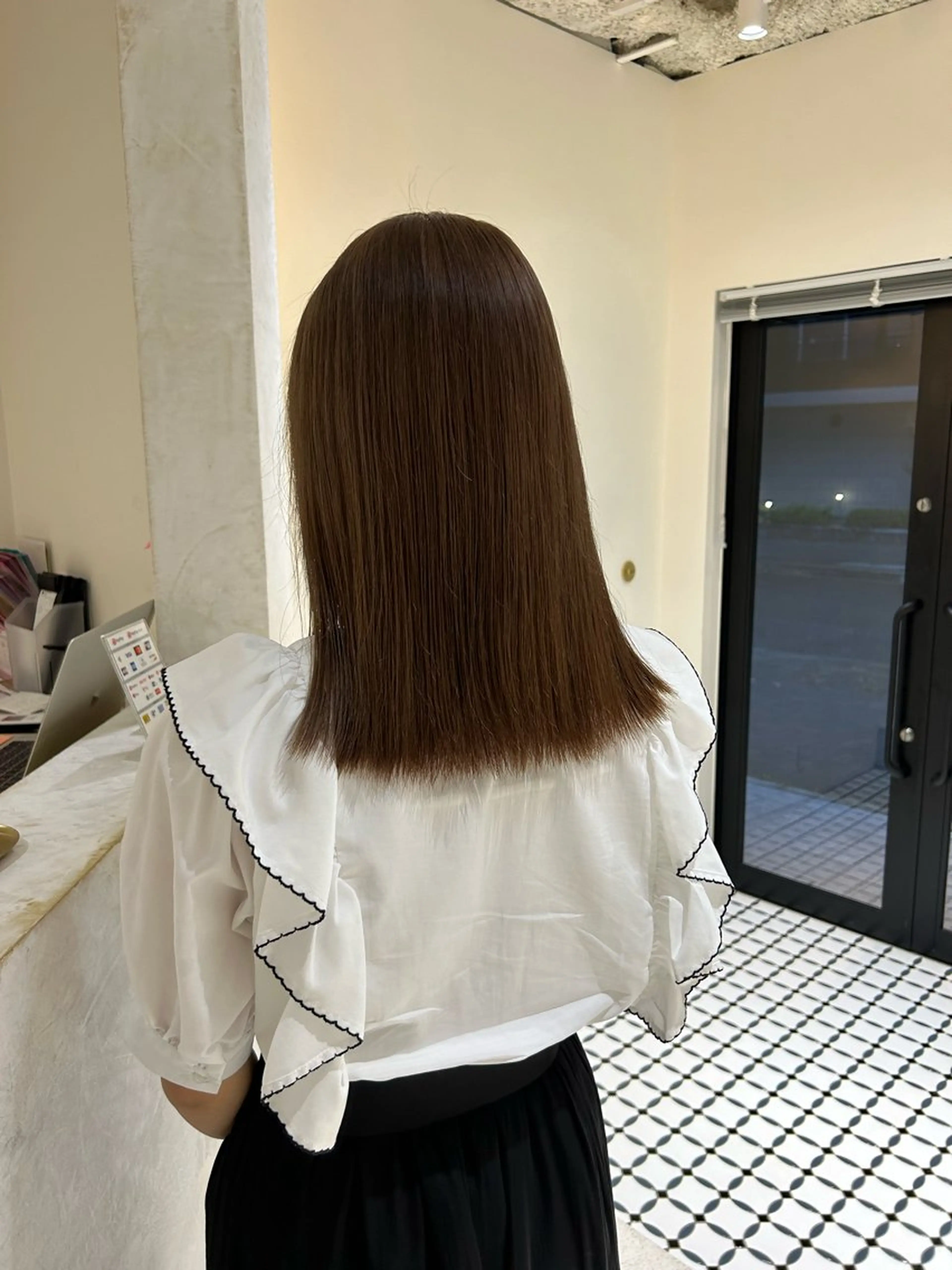 ミディアム 田中 樹奈のヘアスタイル