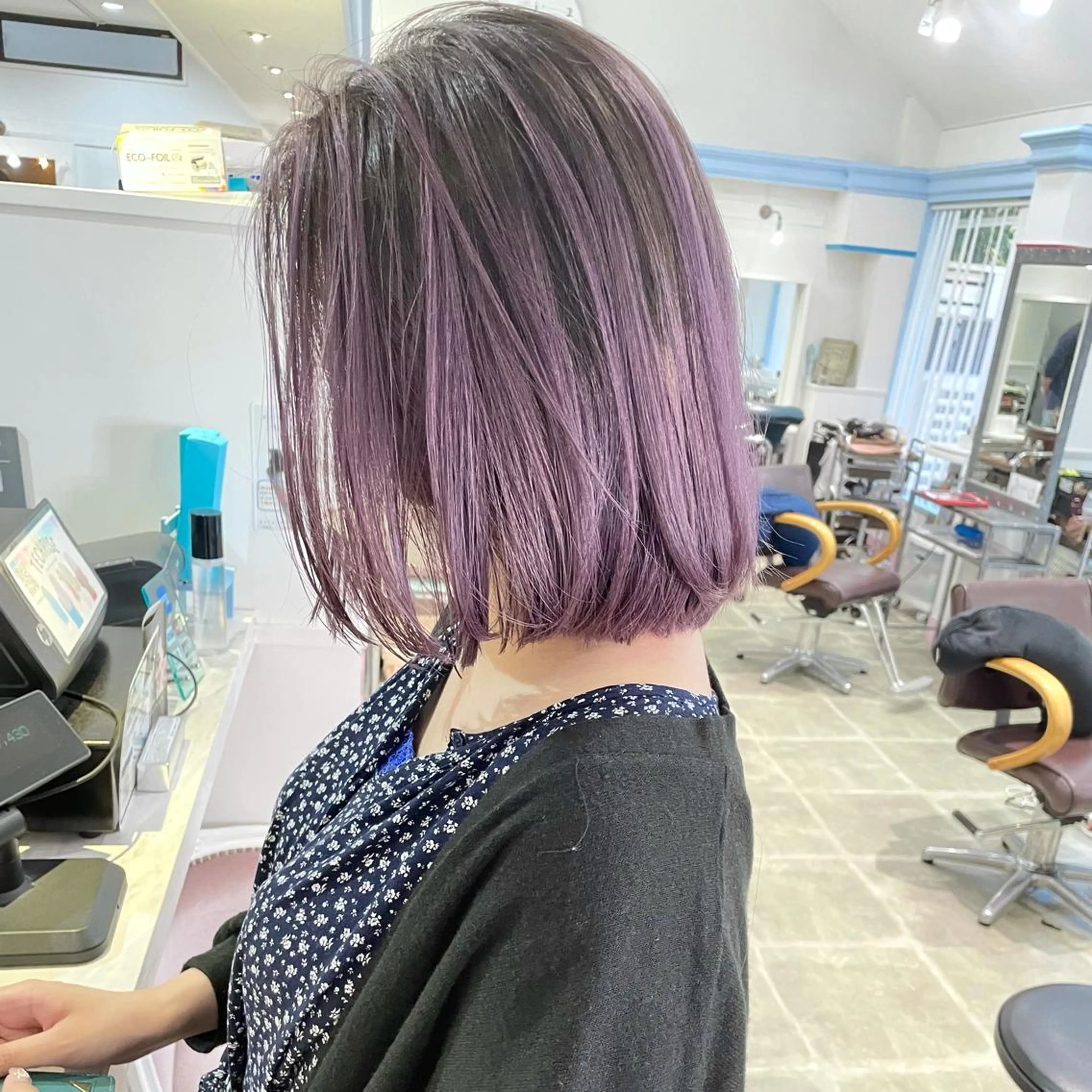 セミロング ヘアカラー トリートメント Lit.豊橋 夏目のヘアスタイル