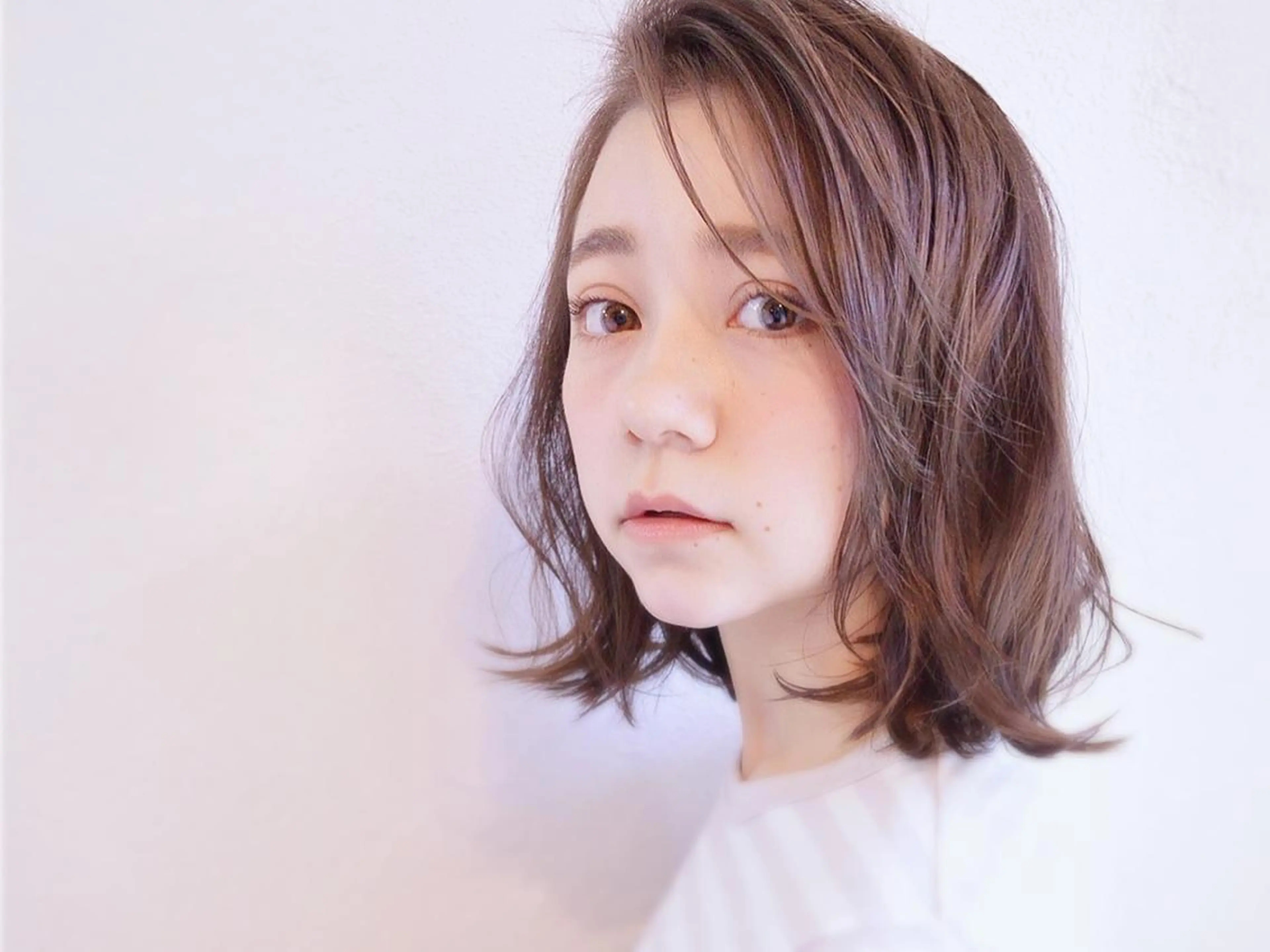 ミディアム カラー パーマ 小顔ショート✁ ⁂Yukari⁂のヘアスタイル