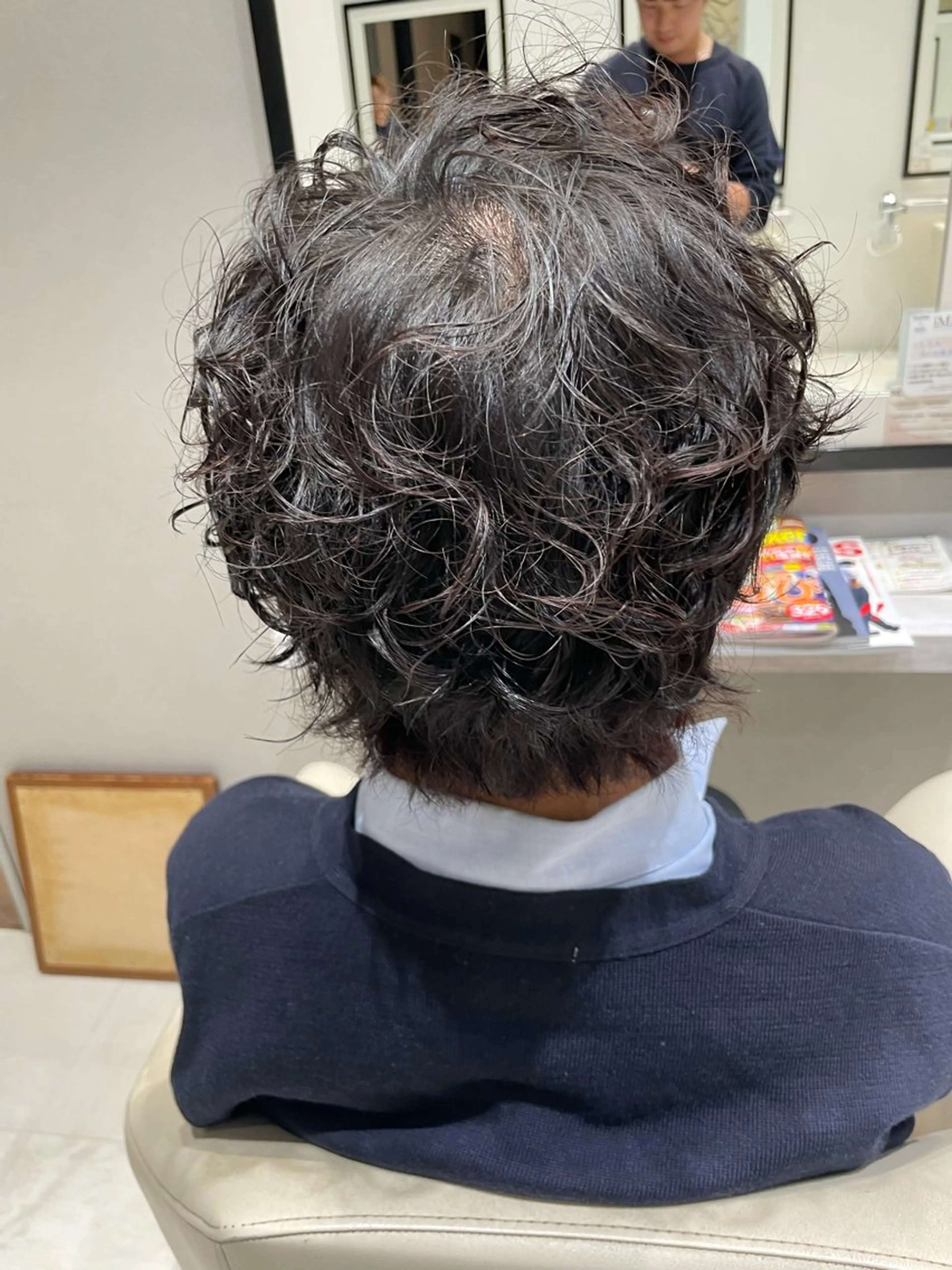 ショート パーマ k-twoたき✨艶感 カラー／美髪矯正のヘアスタイル