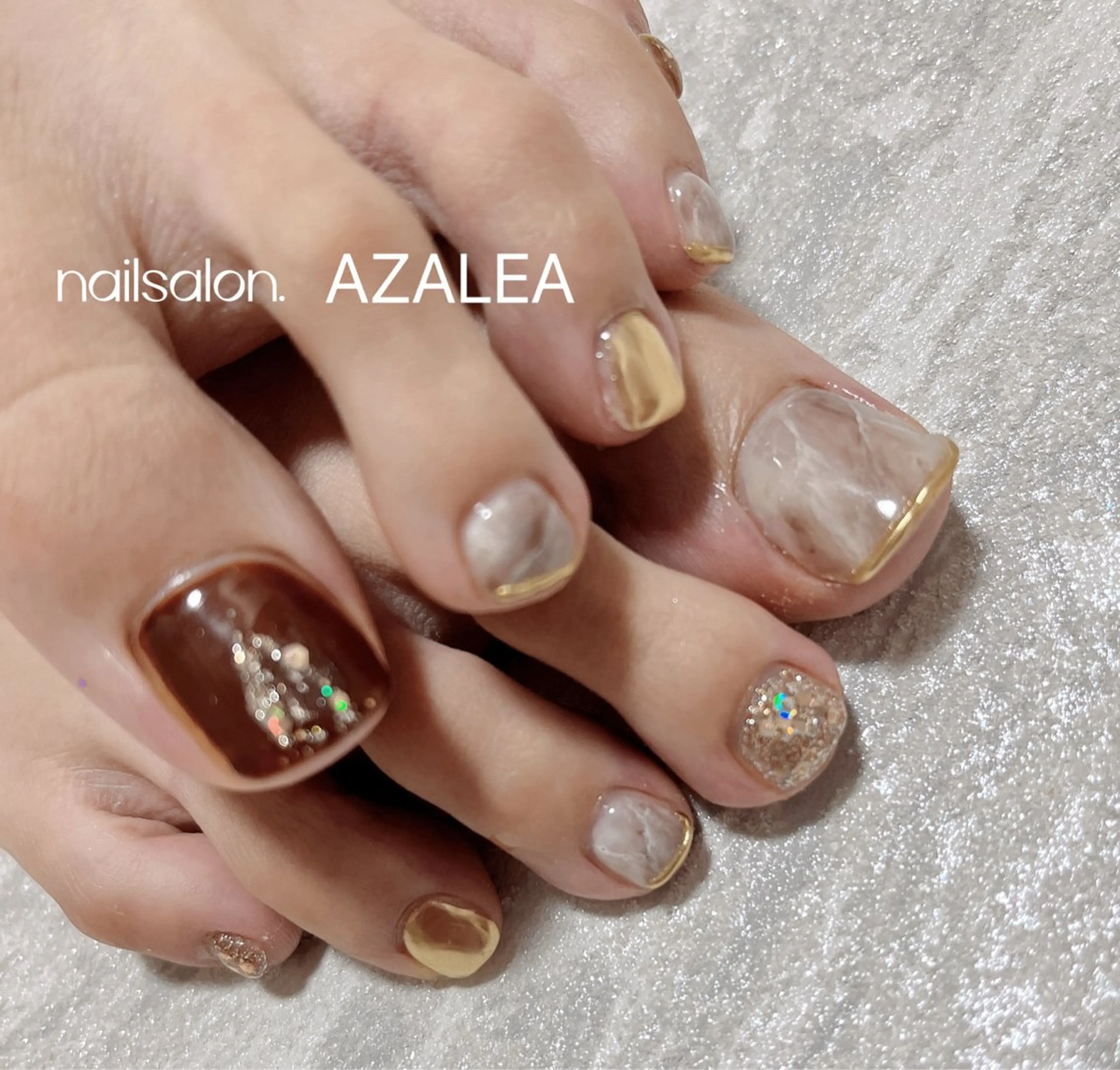 ネイル フットネイル R inのネイルデザイン