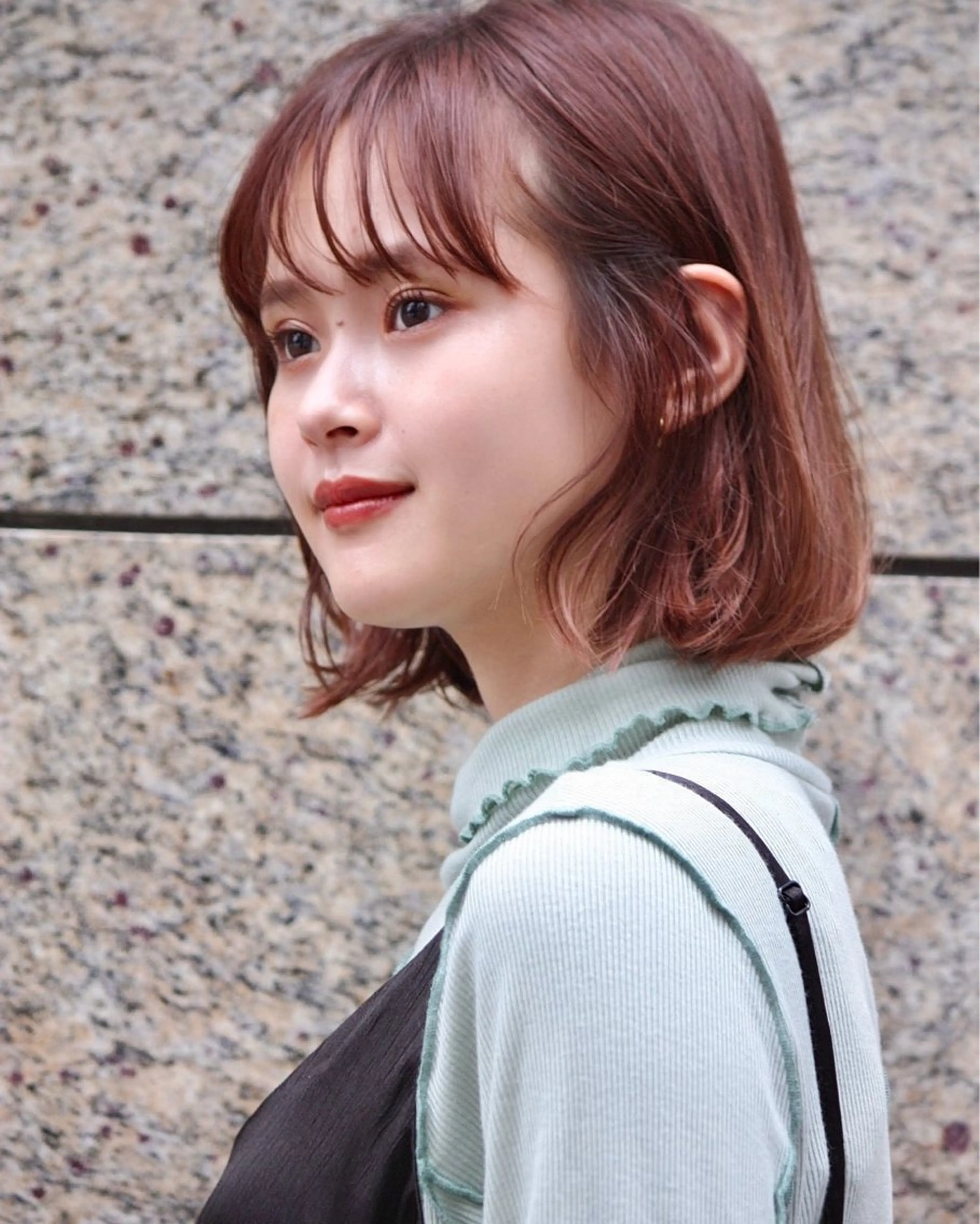 ミディアム カラー 🌱小顔ヘア/ボブ ミディアム/双葉🌱のヘアスタイル