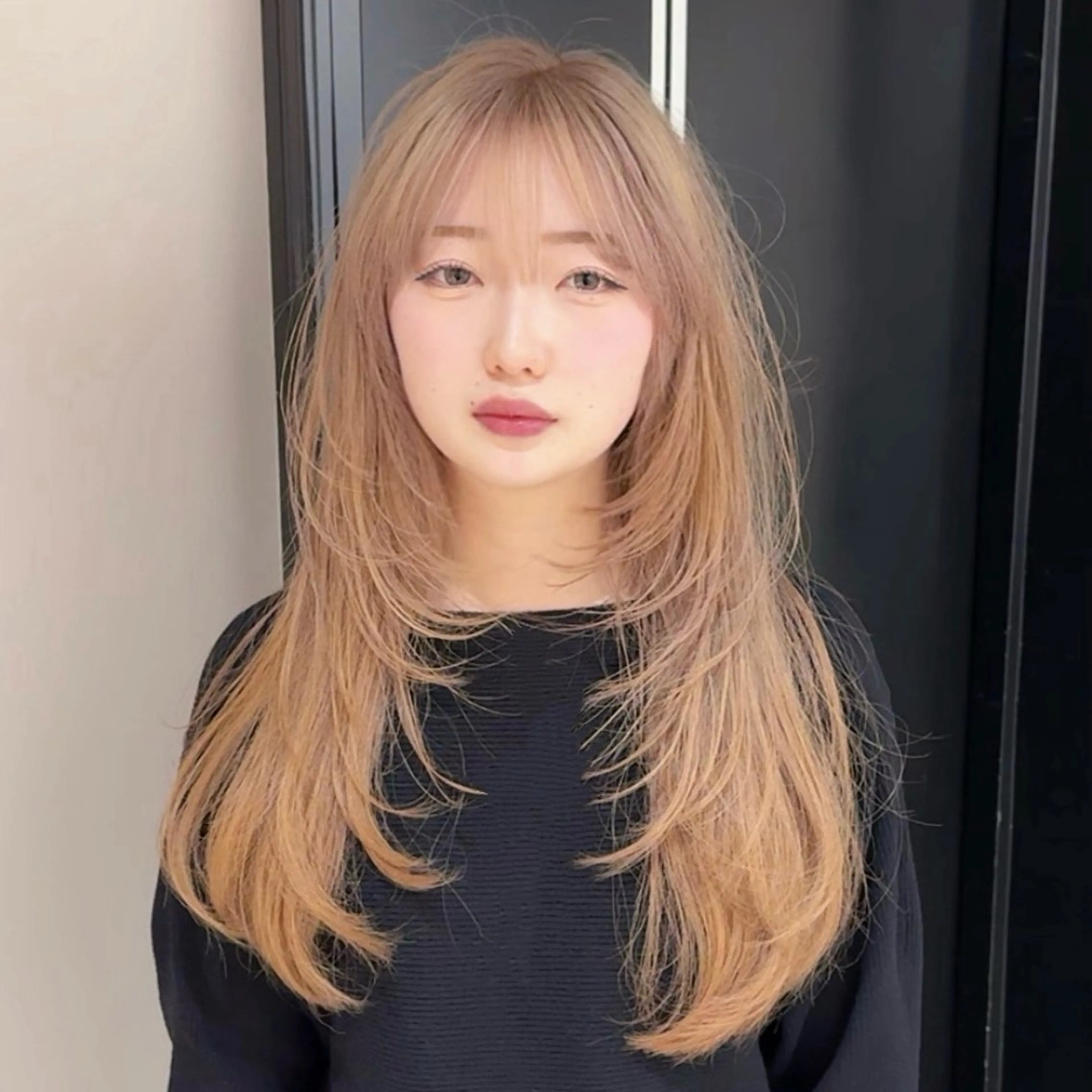 ロング カラー カット ヘアカラー ハイトーン×レイヤー /RINのヘアスタイル