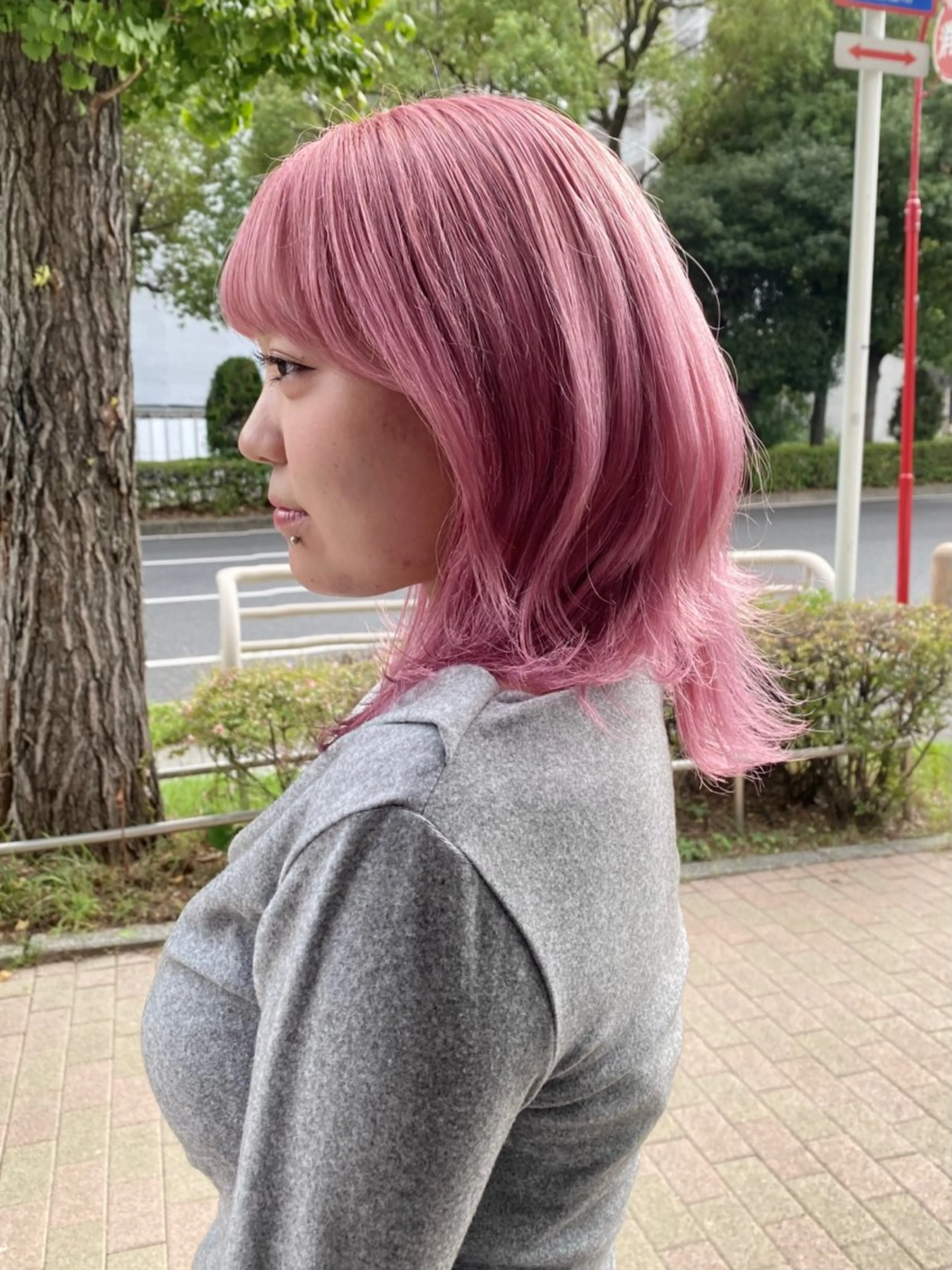 ミディアム カラー ヘアカラー マツザキ マナトのヘアスタイル