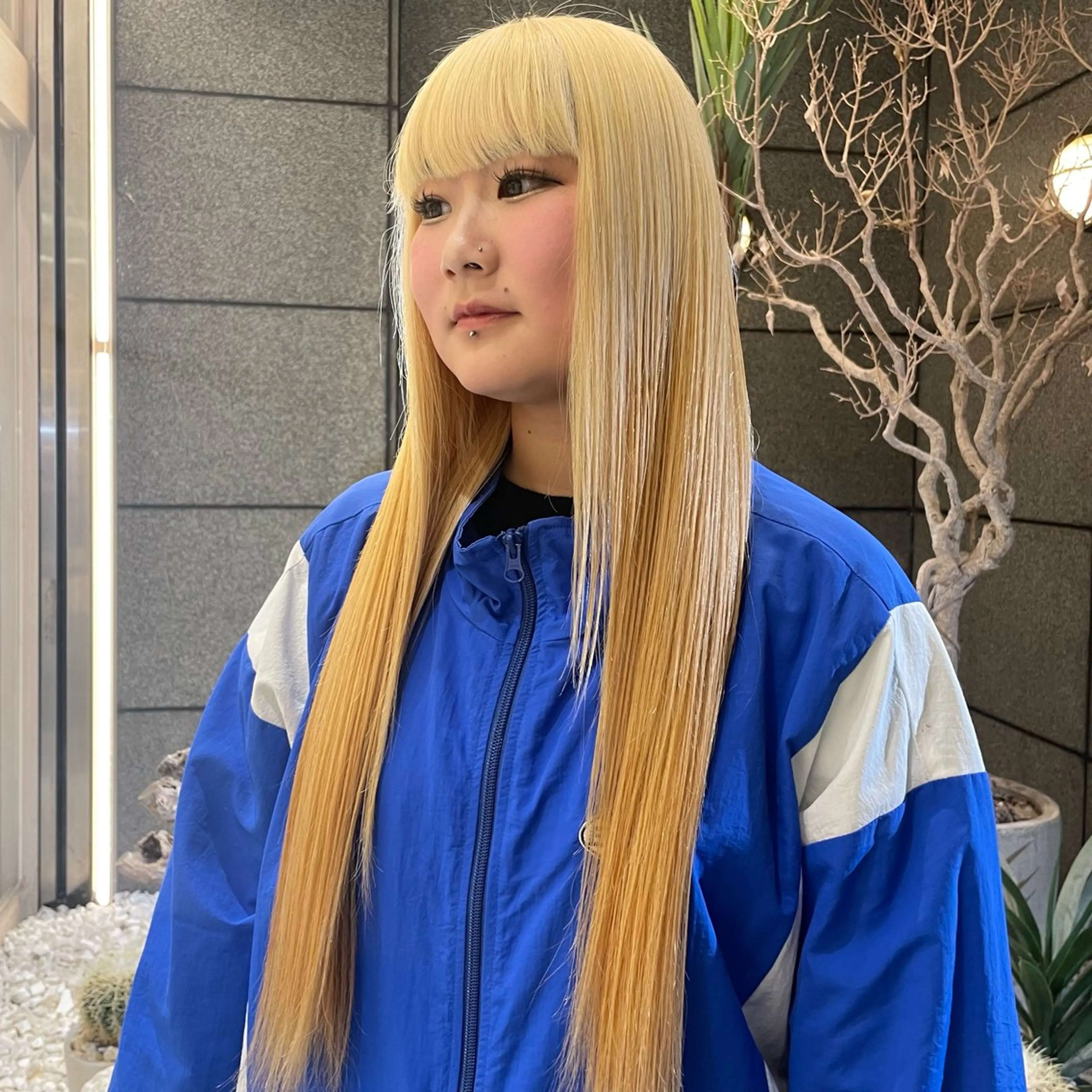 ロング カラー 透明感カラー/ 縮毛矯正/ユイ☆彡のヘアスタイル