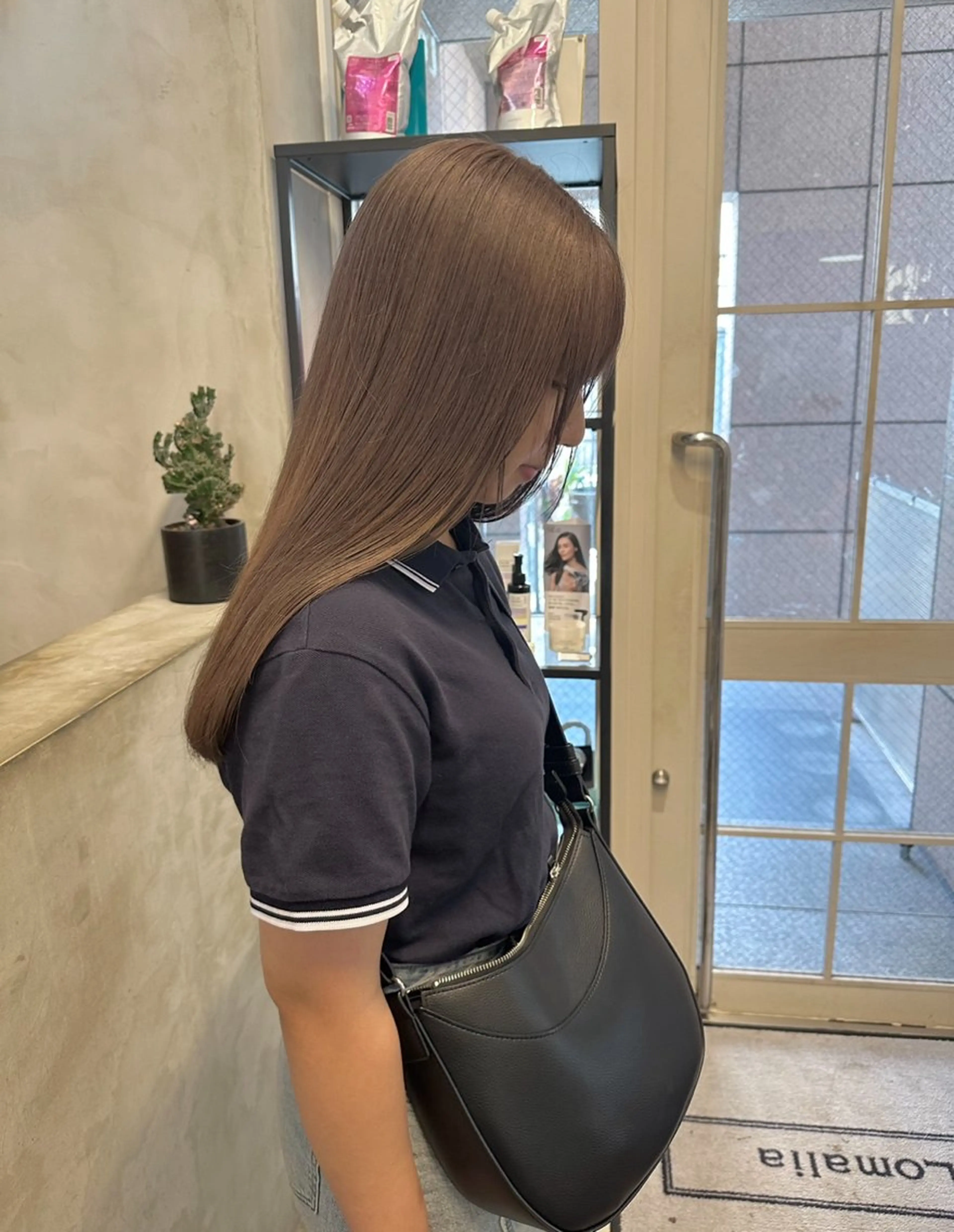 ロング カラー ブリーチ ハイトーンカラー ブリーチなしカラー ボブ ロング REINA☁️透明感 カラー/ぷつっと♡のヘアスタイル