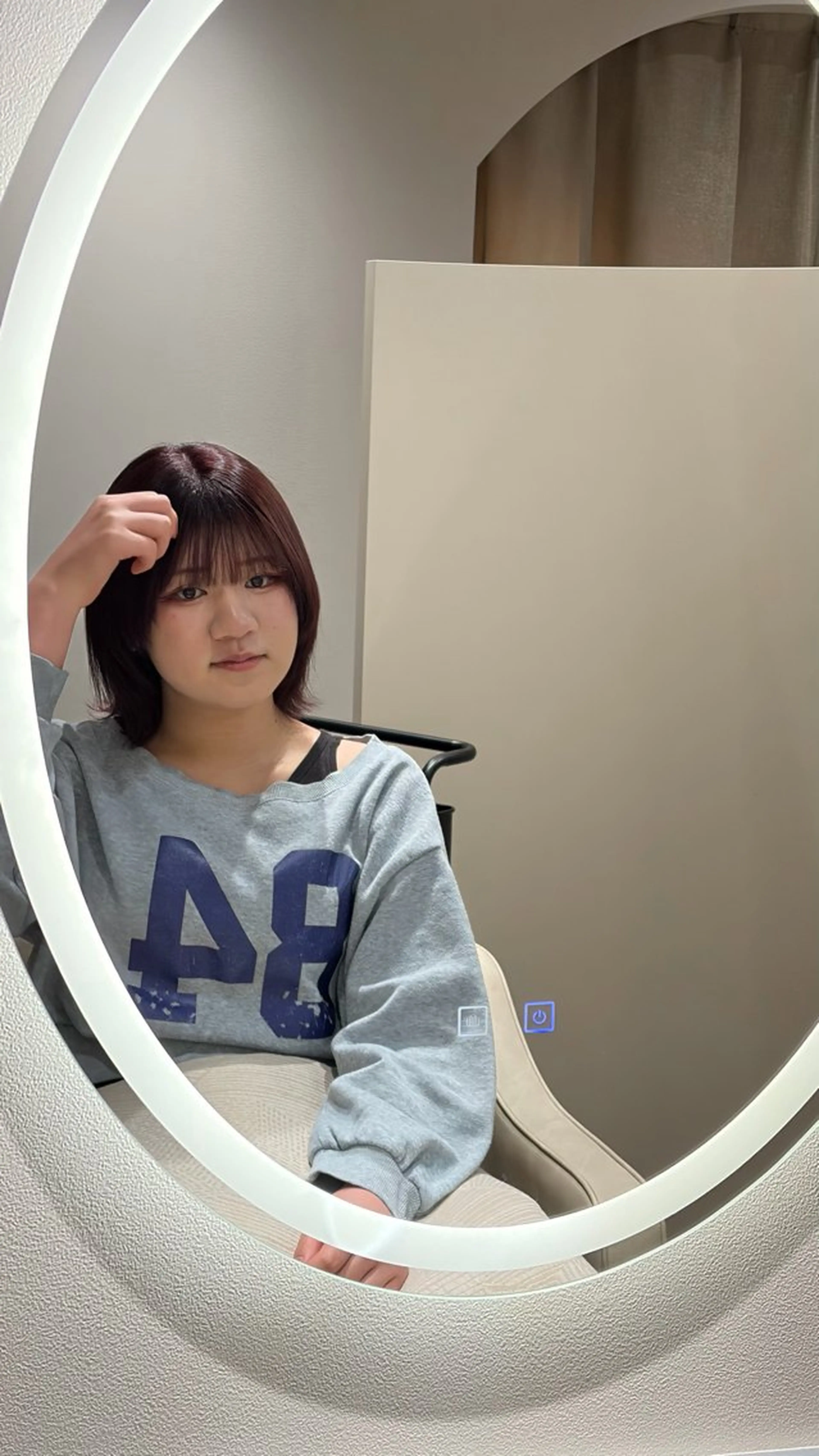 ミディアム カラー ヘアカラー トリートメント lane HAIR 千聖🦅🖤のヘアスタイル