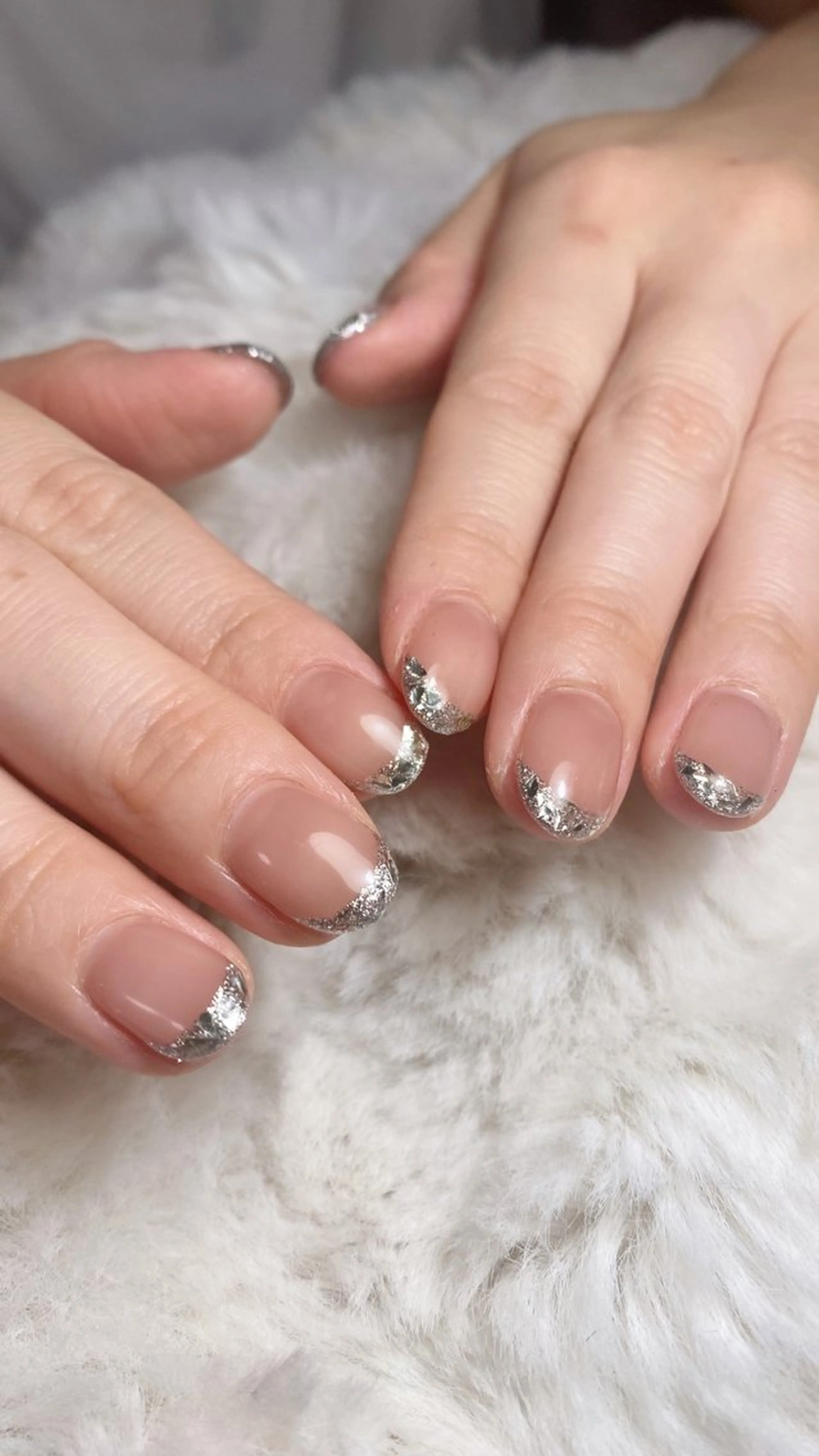 ネイル フレンチネイル ガラスフレンチ GRG NAILのネイルデザイン