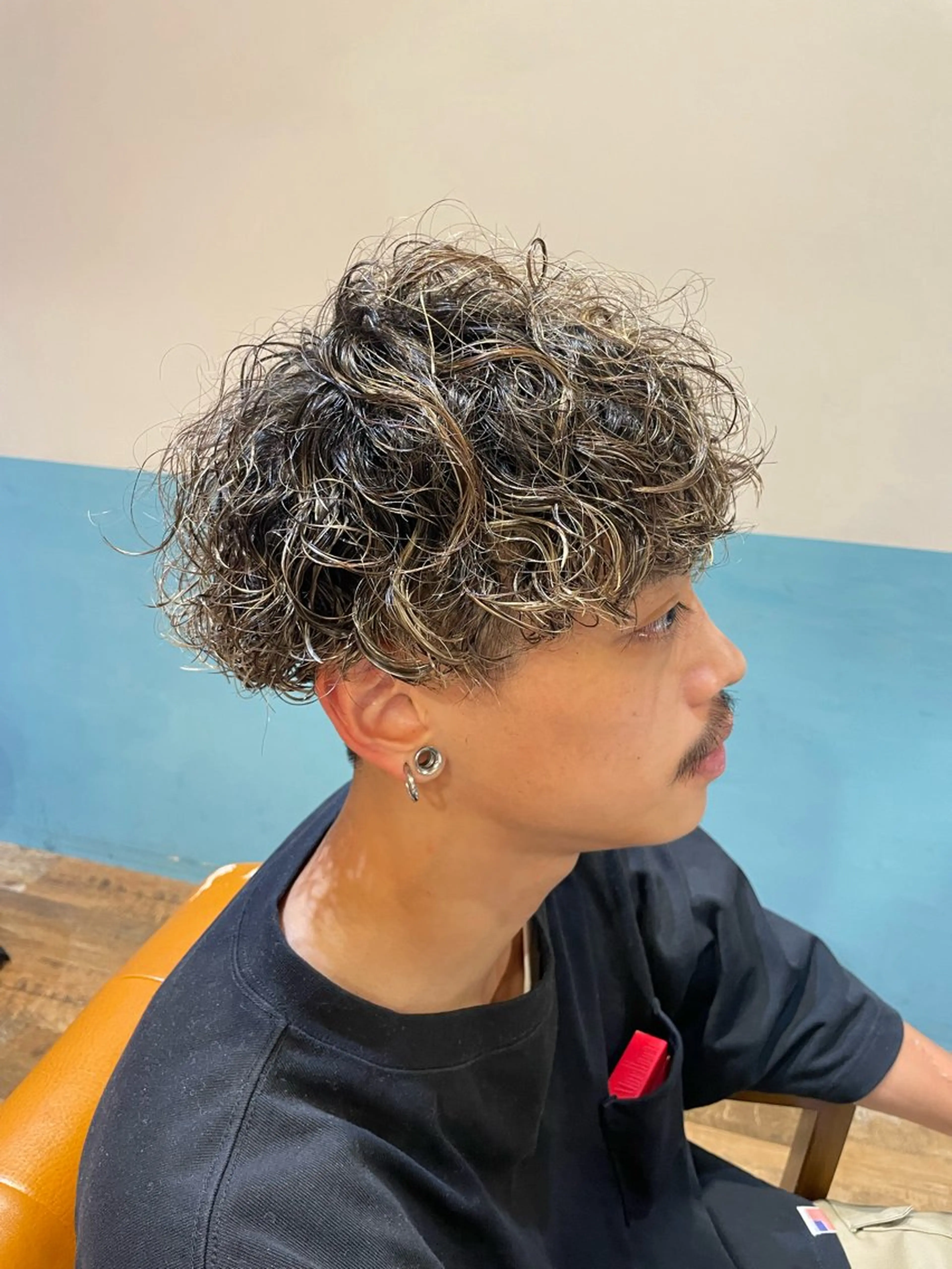 ショート カラー パーマ メンズ カット パーマ トリートメント 🔥メンズ特化パーマ 🦖増田弘明🦖のヘアスタイル