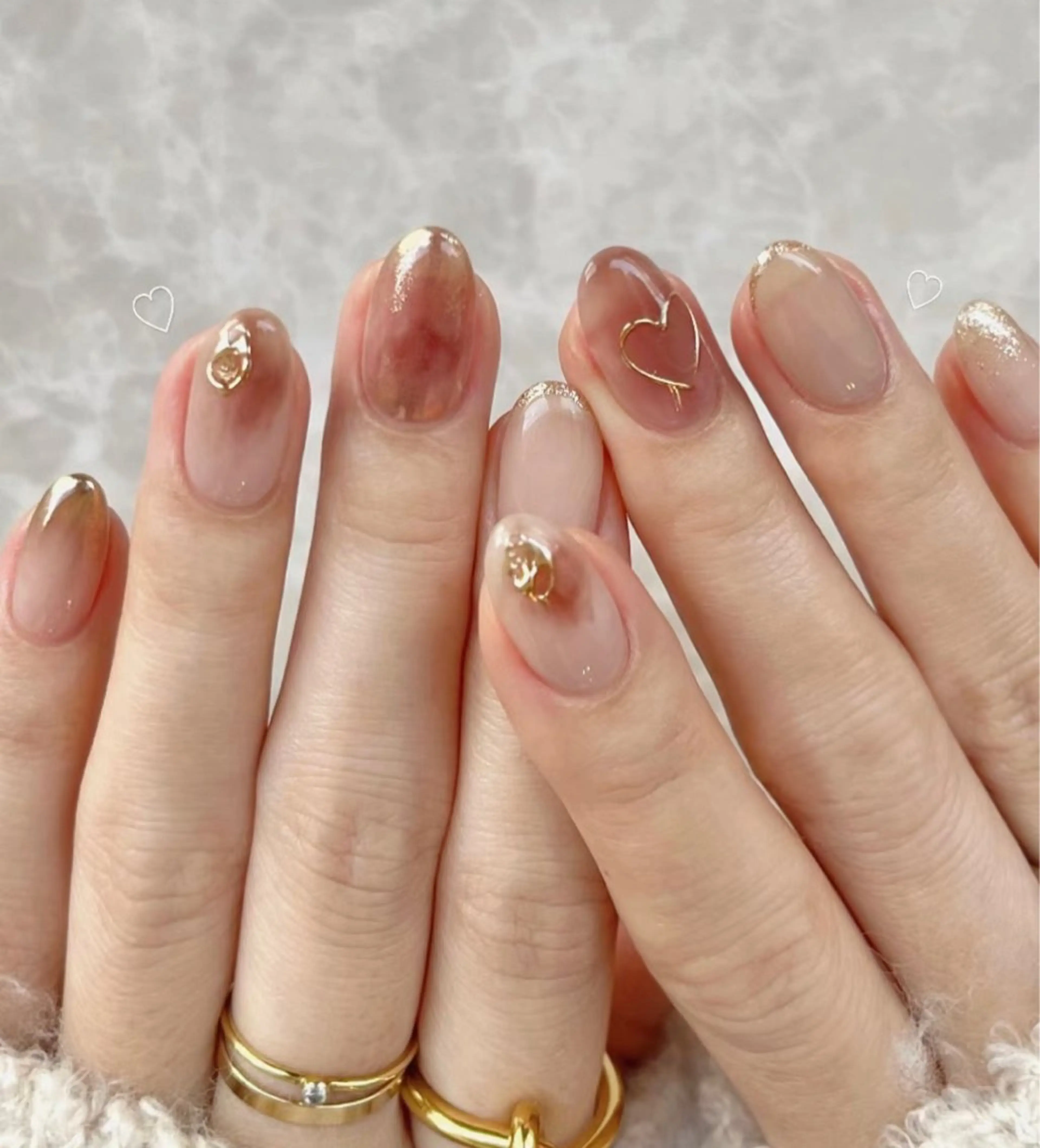 ネイル ハンドネイル ハンドケア 🍑 momo_nailのネイルデザイン