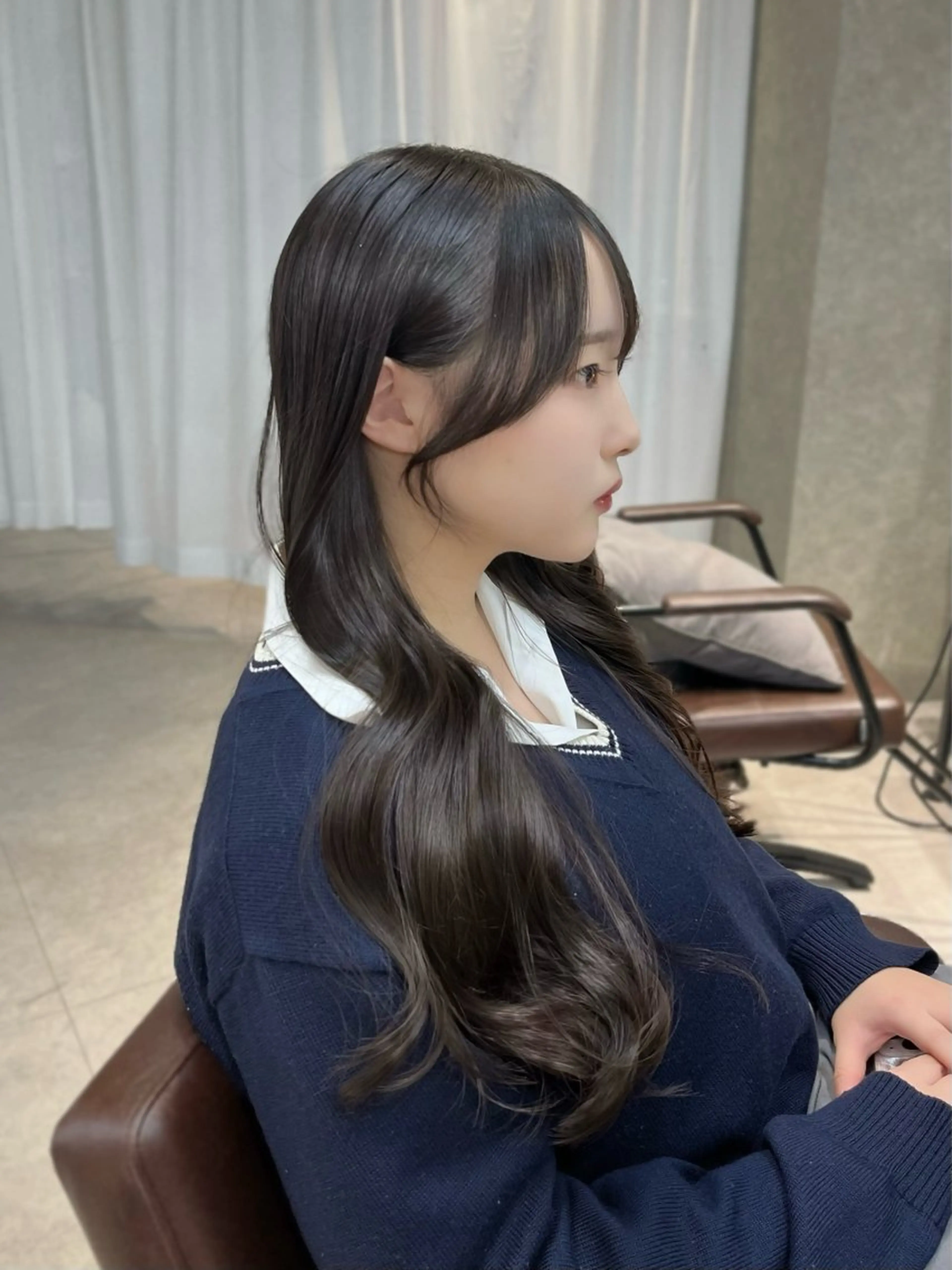 カラー ヘアアレンジ カット ヘアカラー 似合わせ顔まわり カット💛森尾真由美のヘアスタイル
