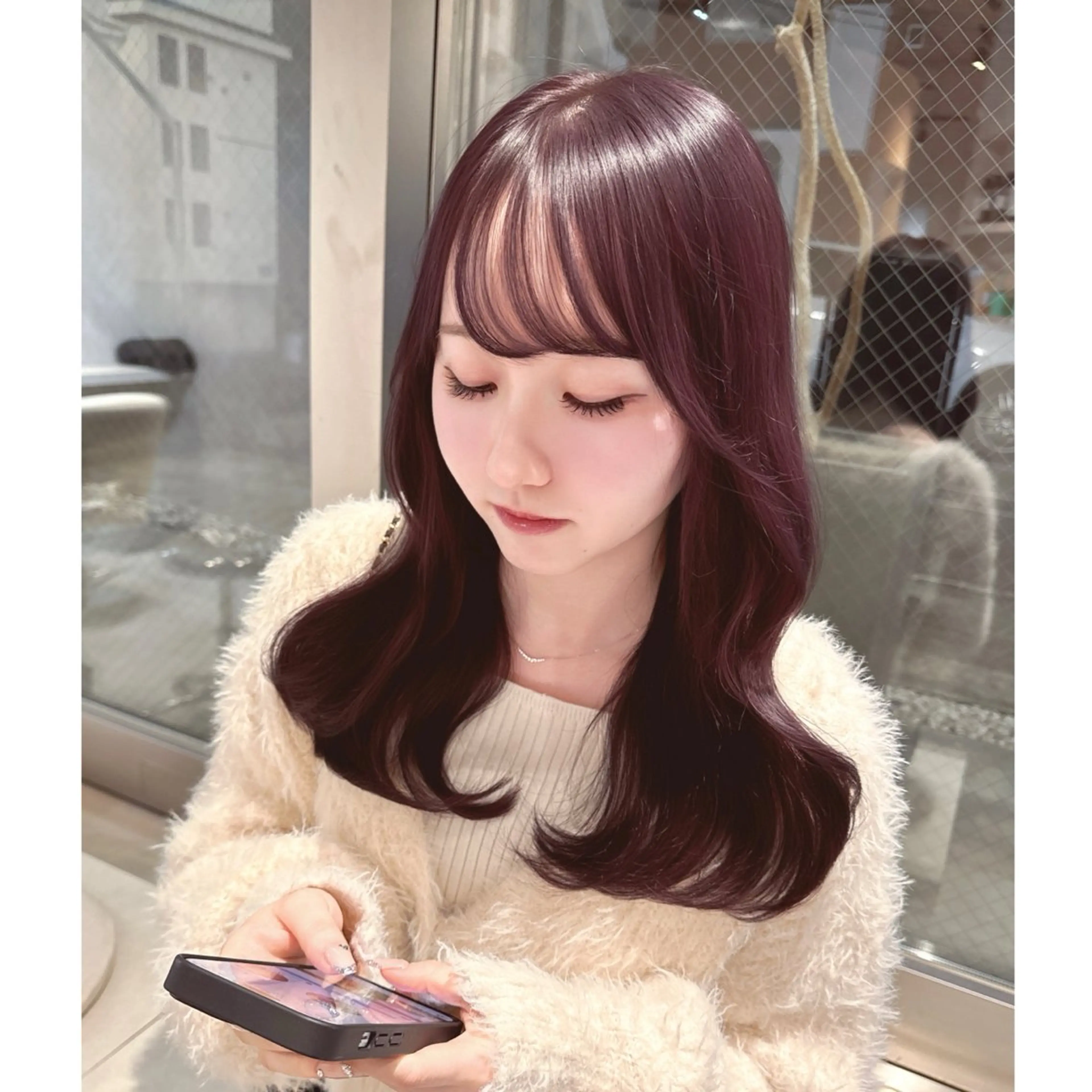 ロング カラー ブリーチ ヘアカラー miyu /トレンド カラー×艶髪のヘアスタイル