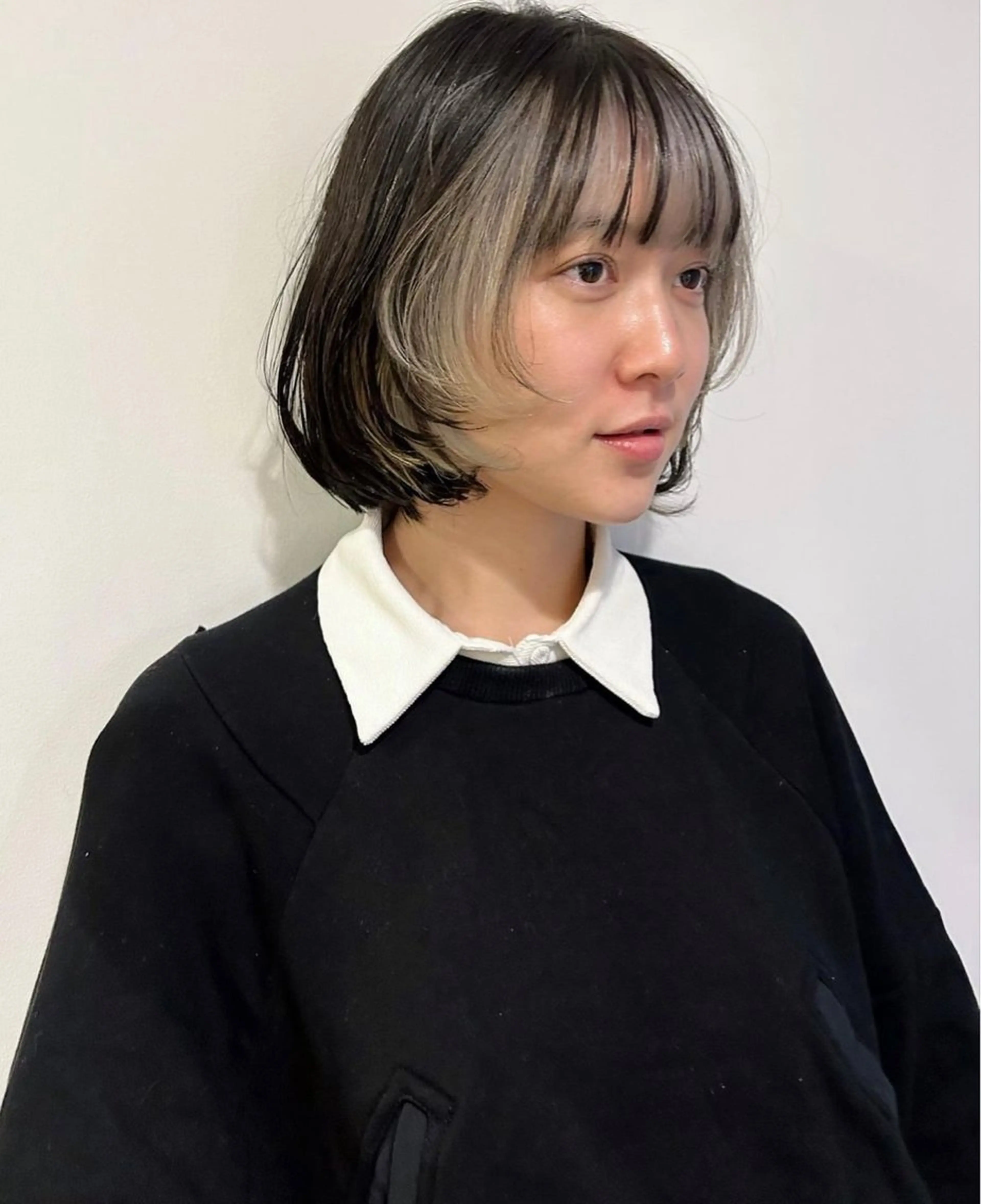 ミディアム カラー senmyo naoのヘアスタイル