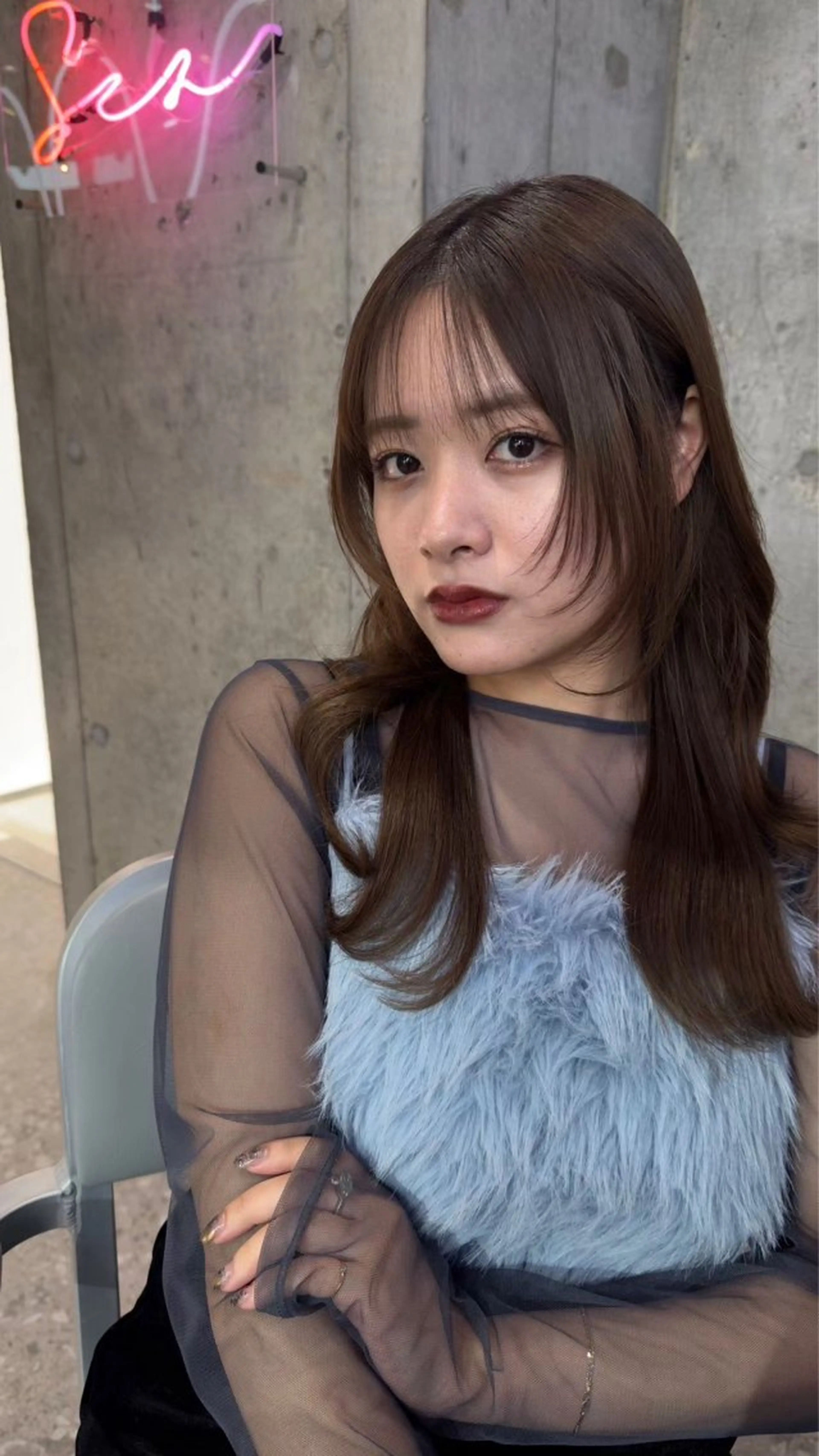 ロング カット ヘアカラー トリートメント 髪質改善/縮毛矯正 /レイヤー/宮崎直弥のヘアスタイル