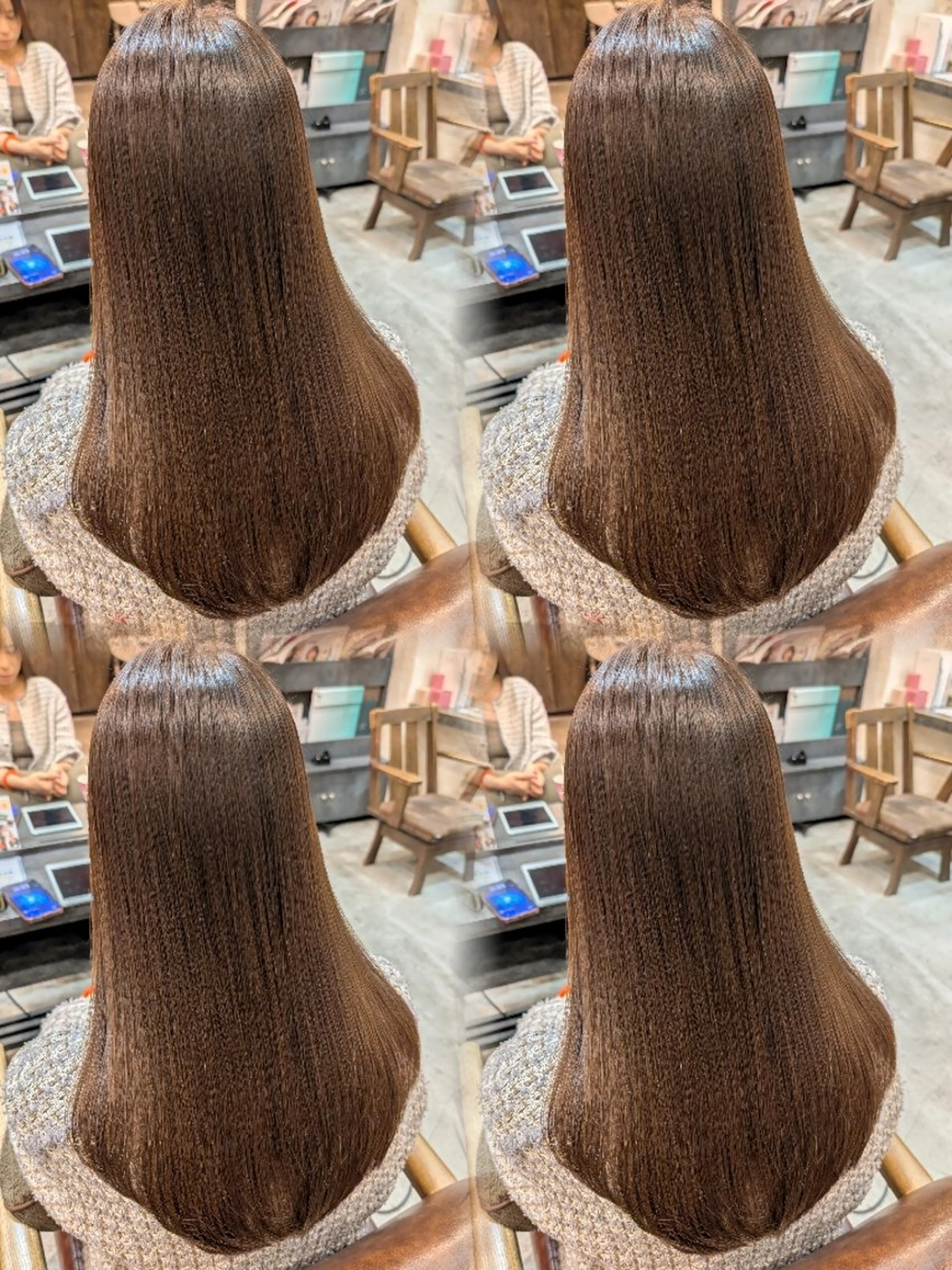 カット＋アルカリ酸熱トリートメントの写真