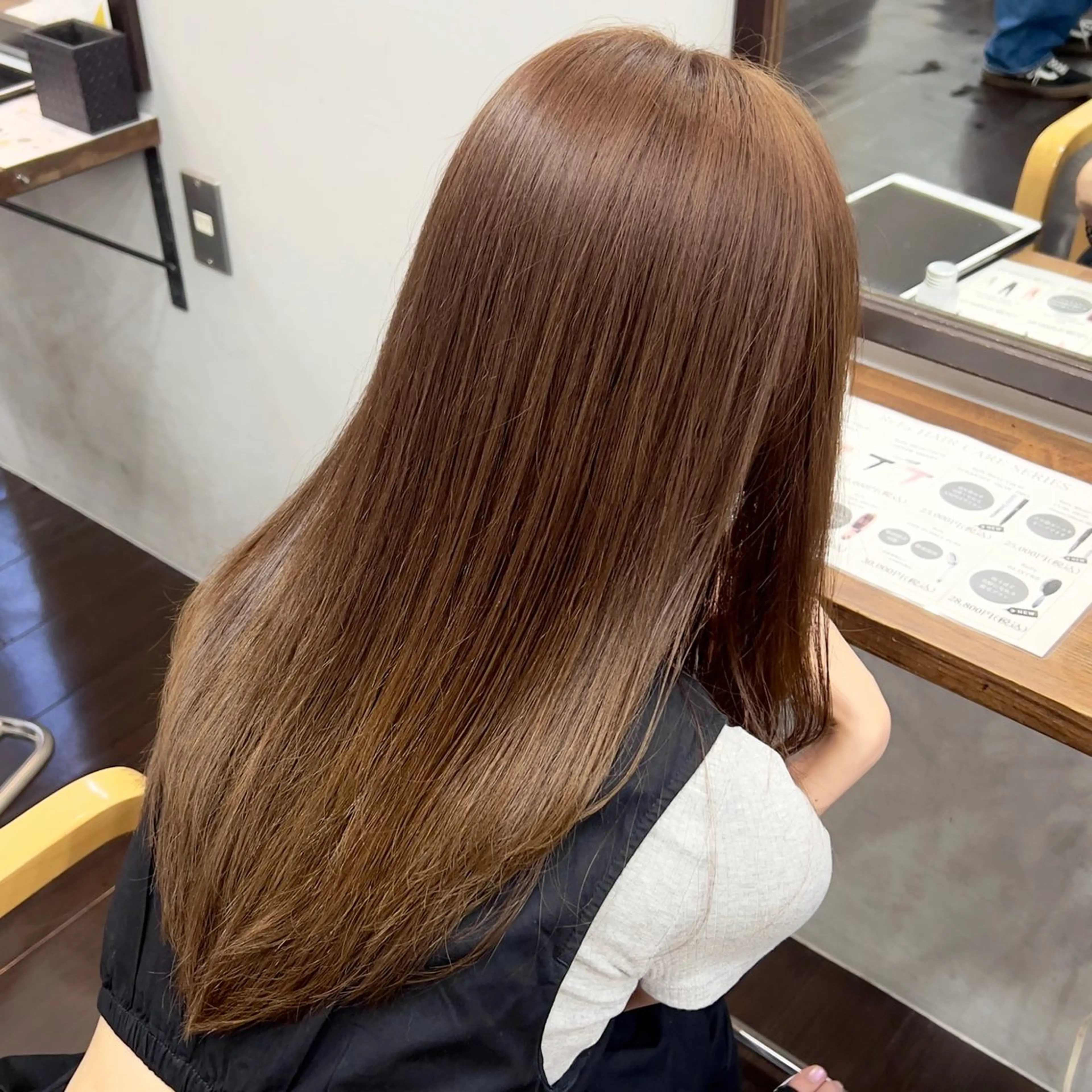 ロング カラー ブラウンカラー 髪質改善✖️透明感/ レイヤー/はるなのヘアスタイル