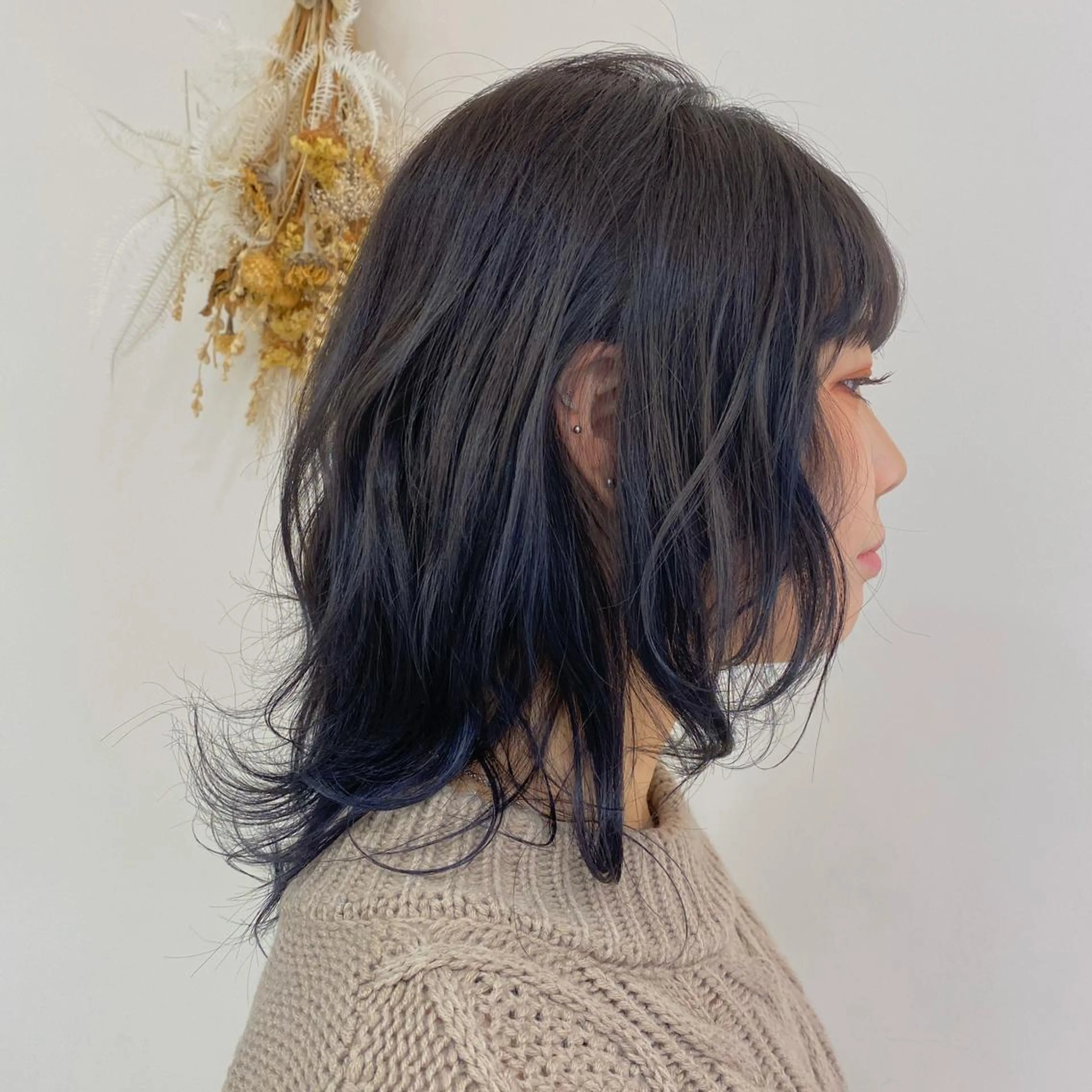 ミディアム カラー 【髪質改善】 梅田　聡のヘアスタイル