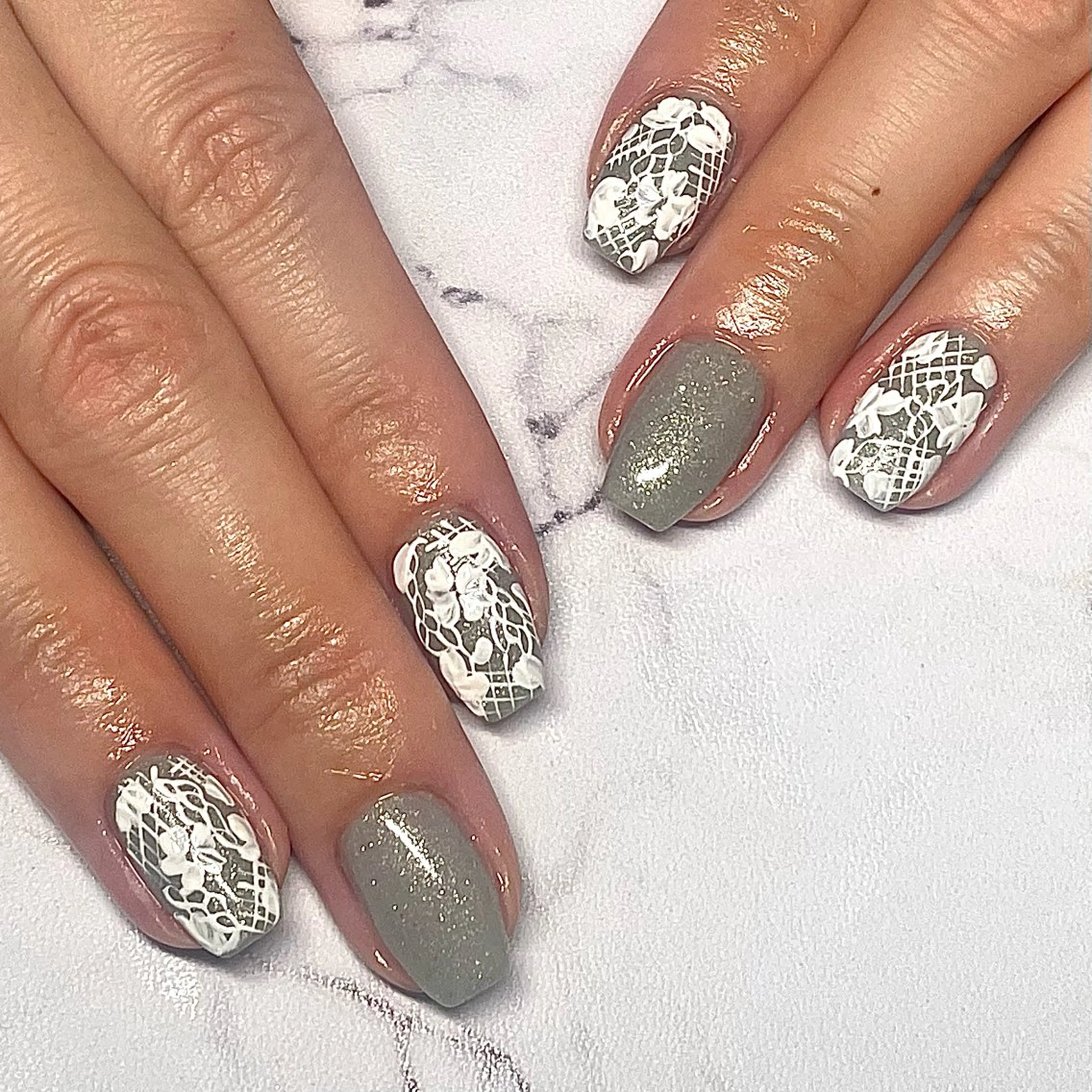 ネイル ハンドネイル Natsumi 𓂃𓈒𓏸𓍯のネイルデザイン