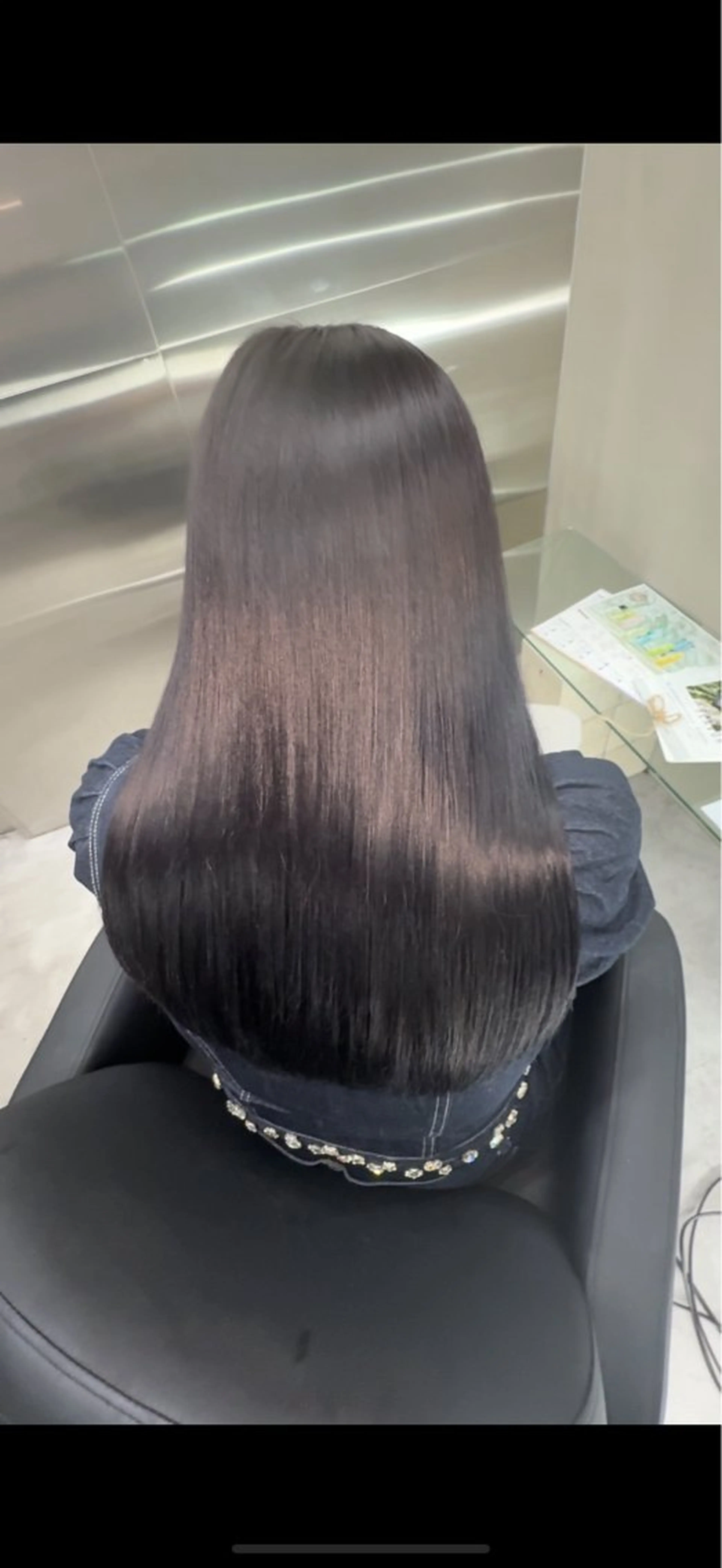 ロング 髪質改善 カット ヘアカラー トリートメント 小倉 結衣のヘアスタイル