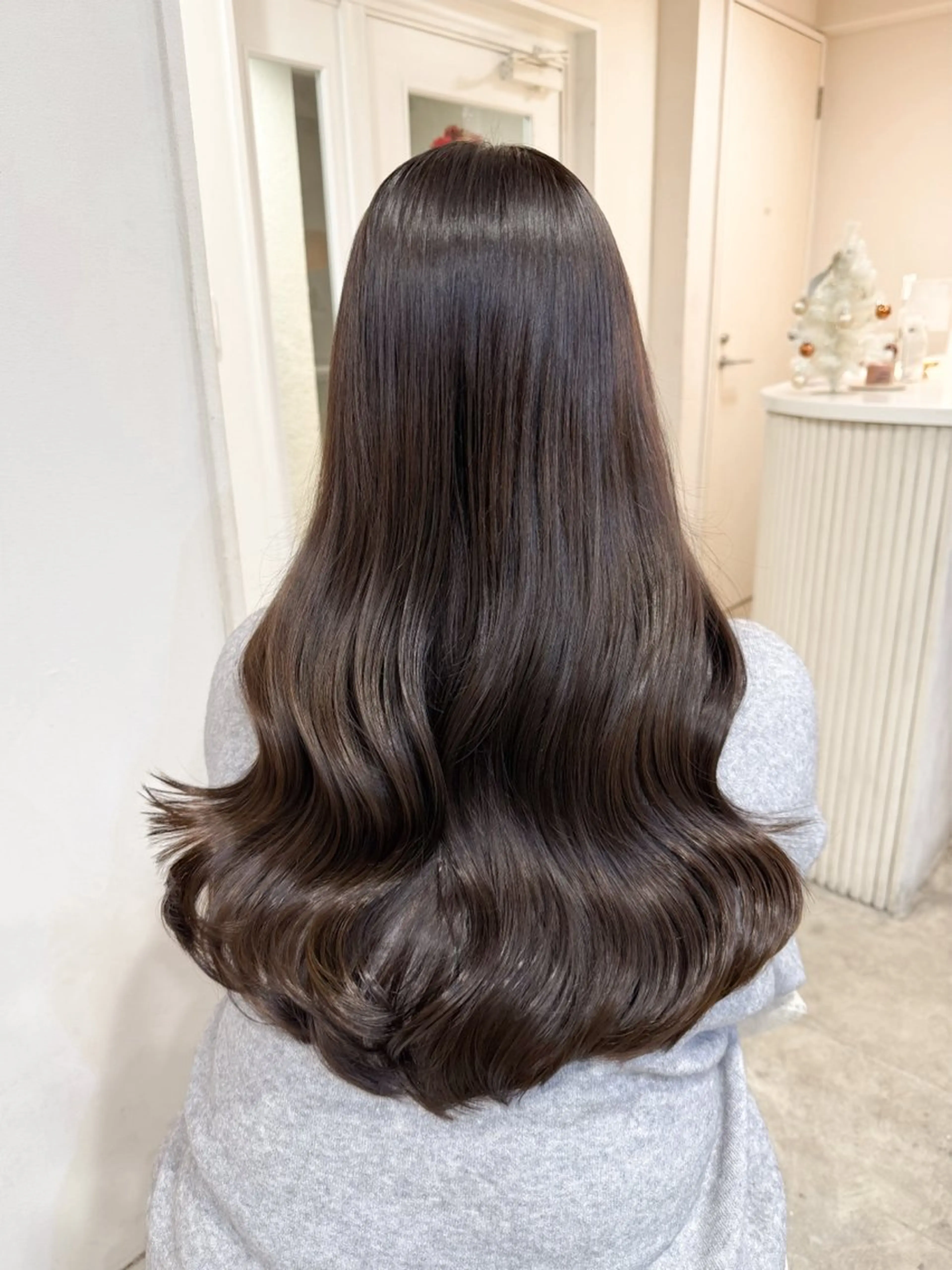 ミディアム カラー カット ヘアカラー トリートメント ミディアム/顔周り/ ベージュ🌼mayuのヘアスタイル