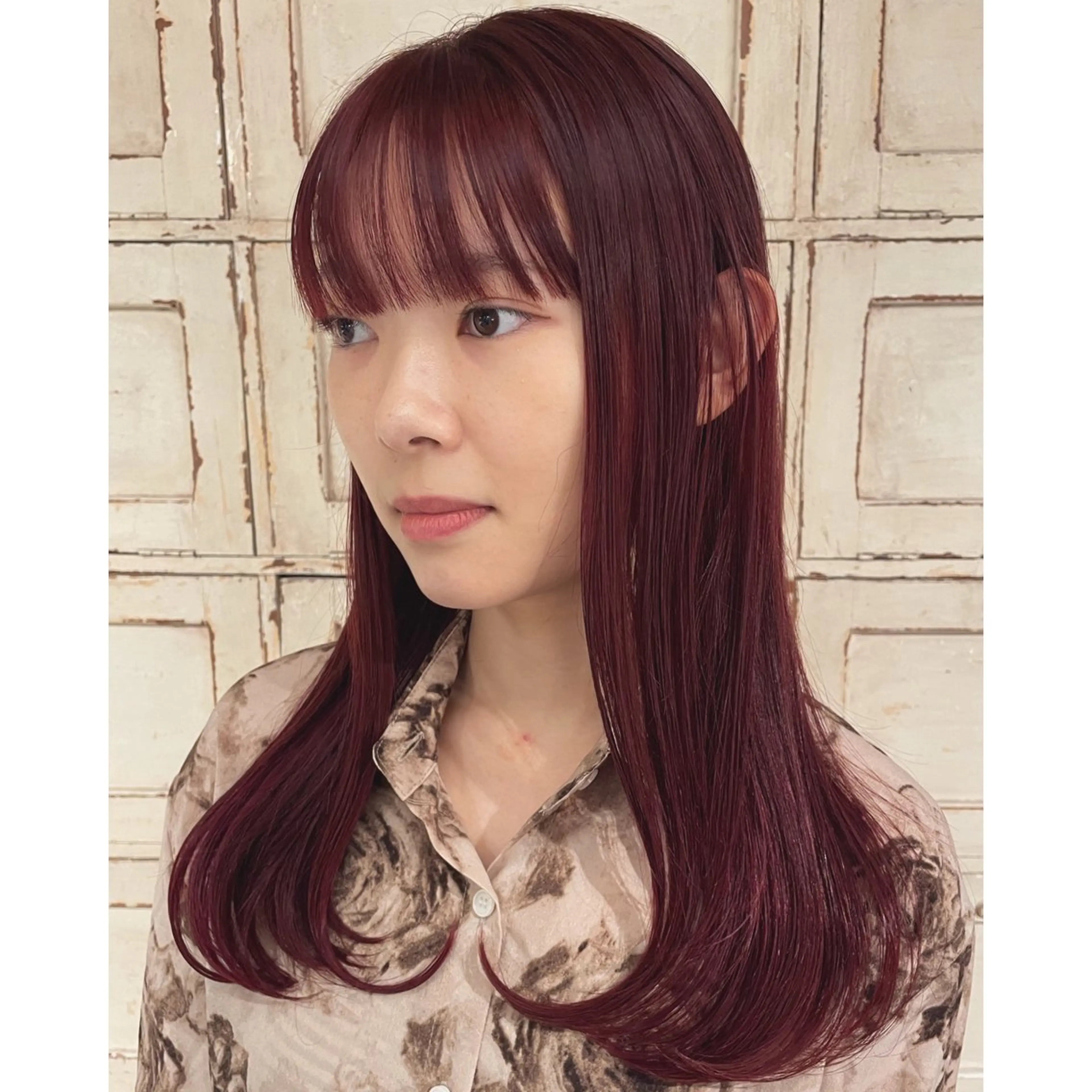 セミロング カラー ブリーチ ブリーチなしカラー ヘアカラー RorriM natsuのヘアスタイル