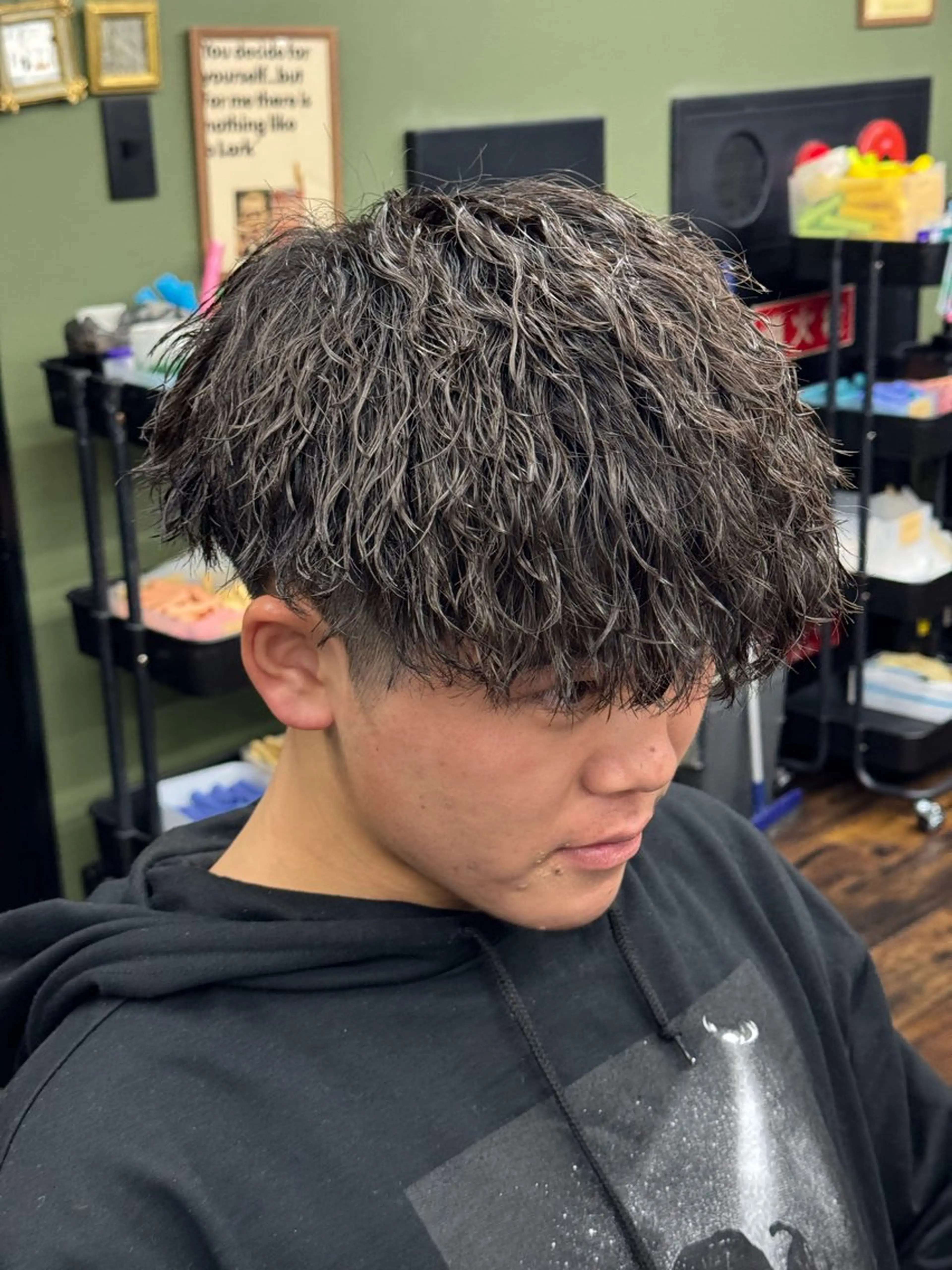 パーマ メンズ メンズパーマ カット パーマ 川崎 健翔のヘアスタイル