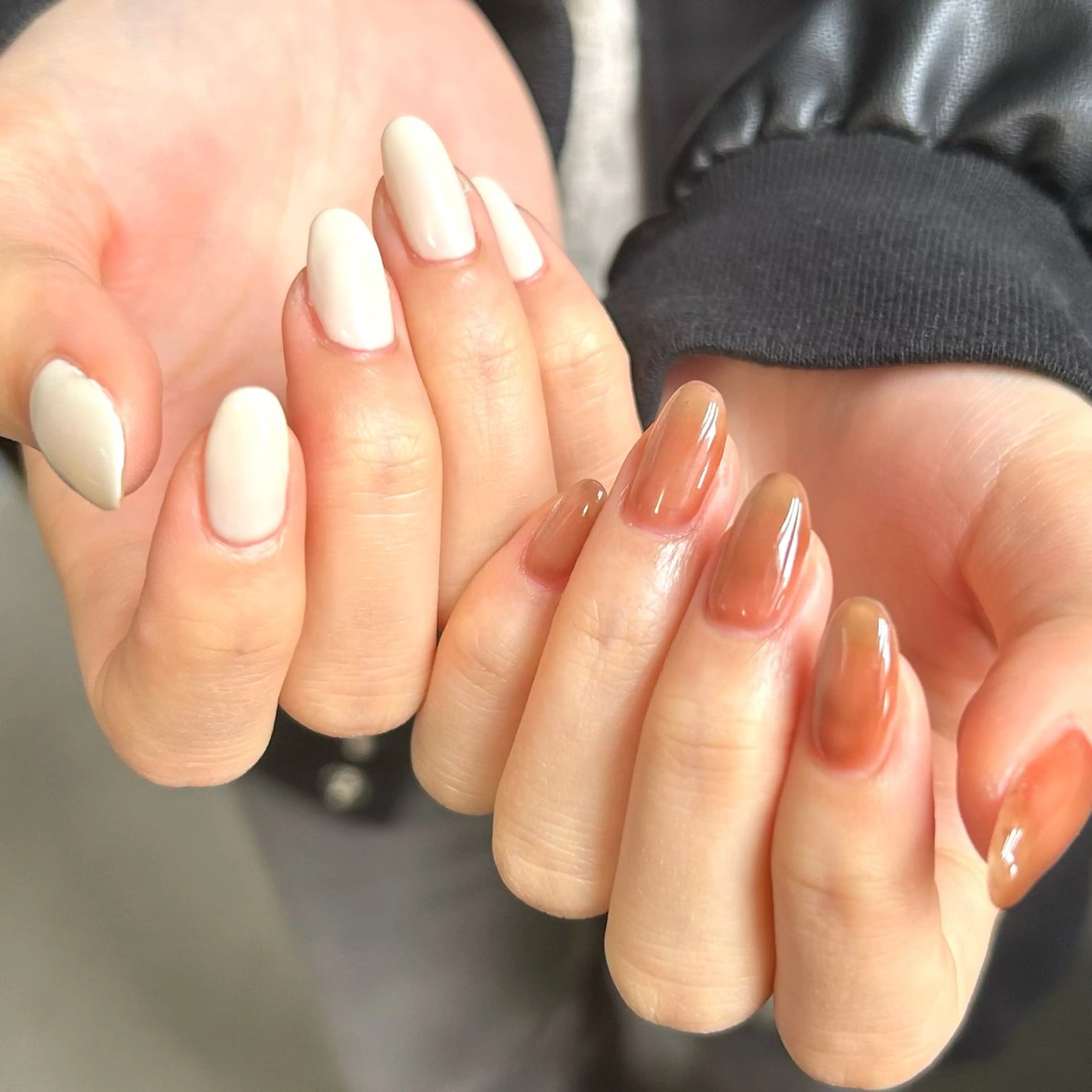 ネイル マグネットネイル ワンカラーネイル シンプルネイル shine'an fuka🌿🫧のネイルデザイン