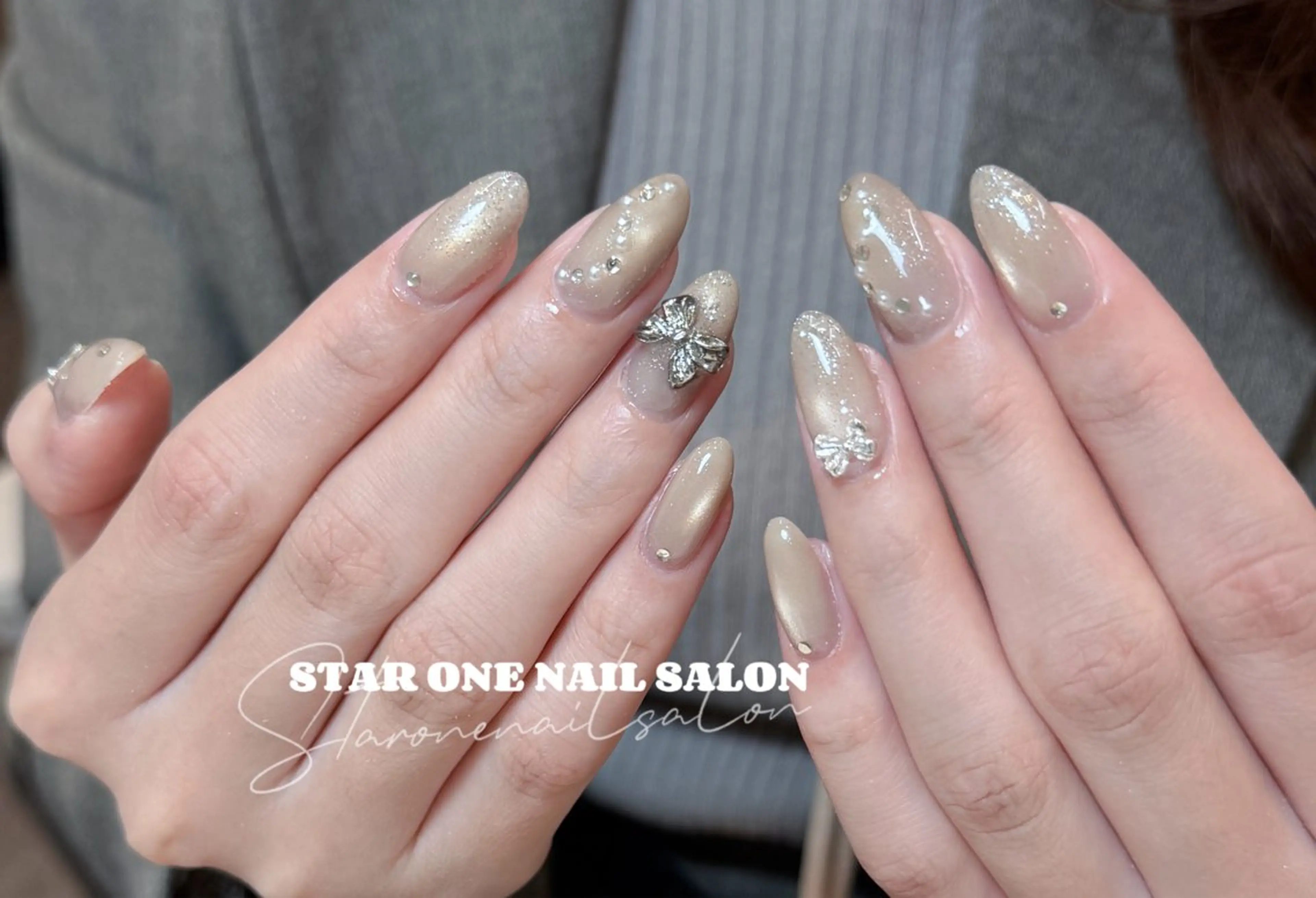 ネイル ハンドネイル 星 あみのネイルデザイン