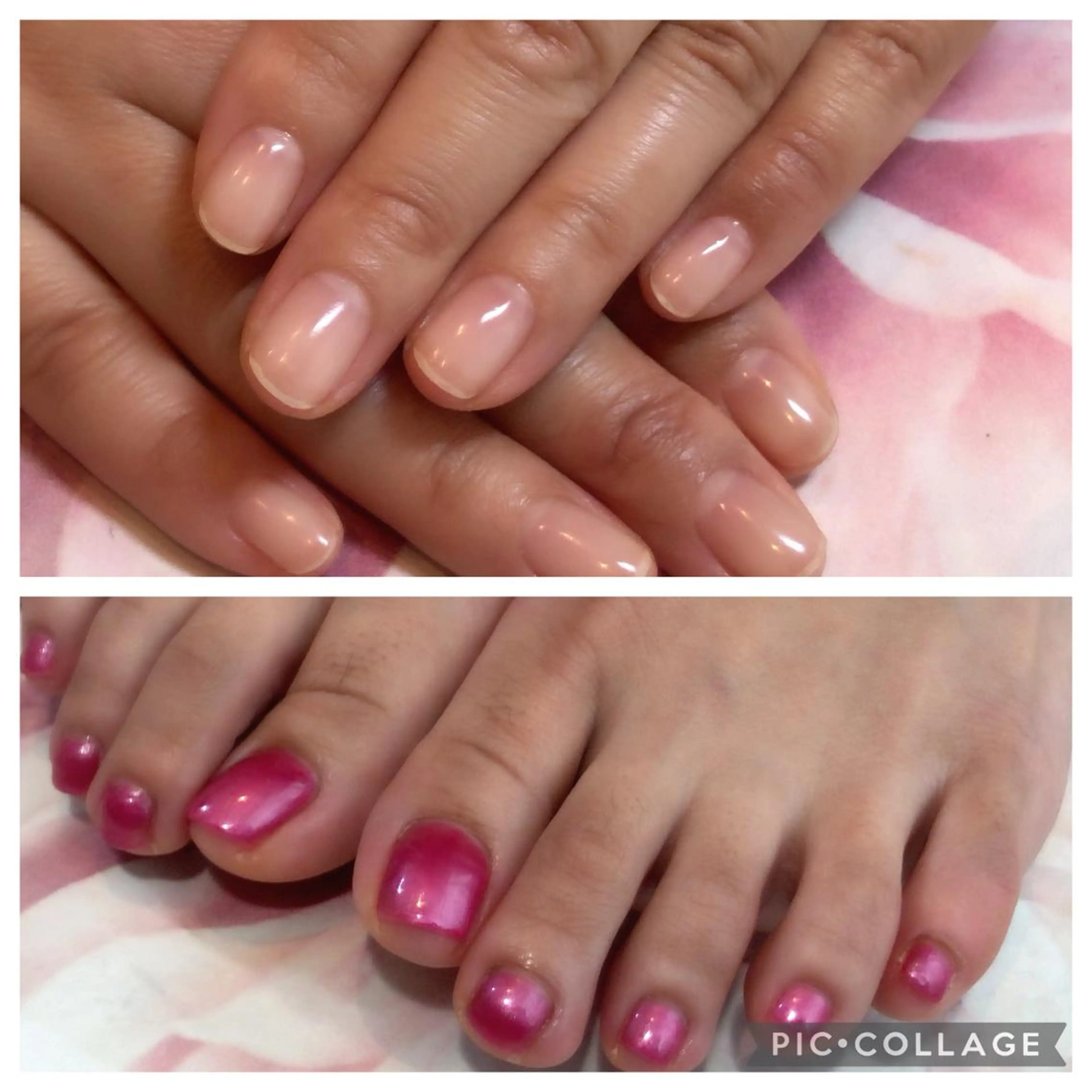 ネイル クリアネイル フットネイル ピンク mika nailのネイルデザイン