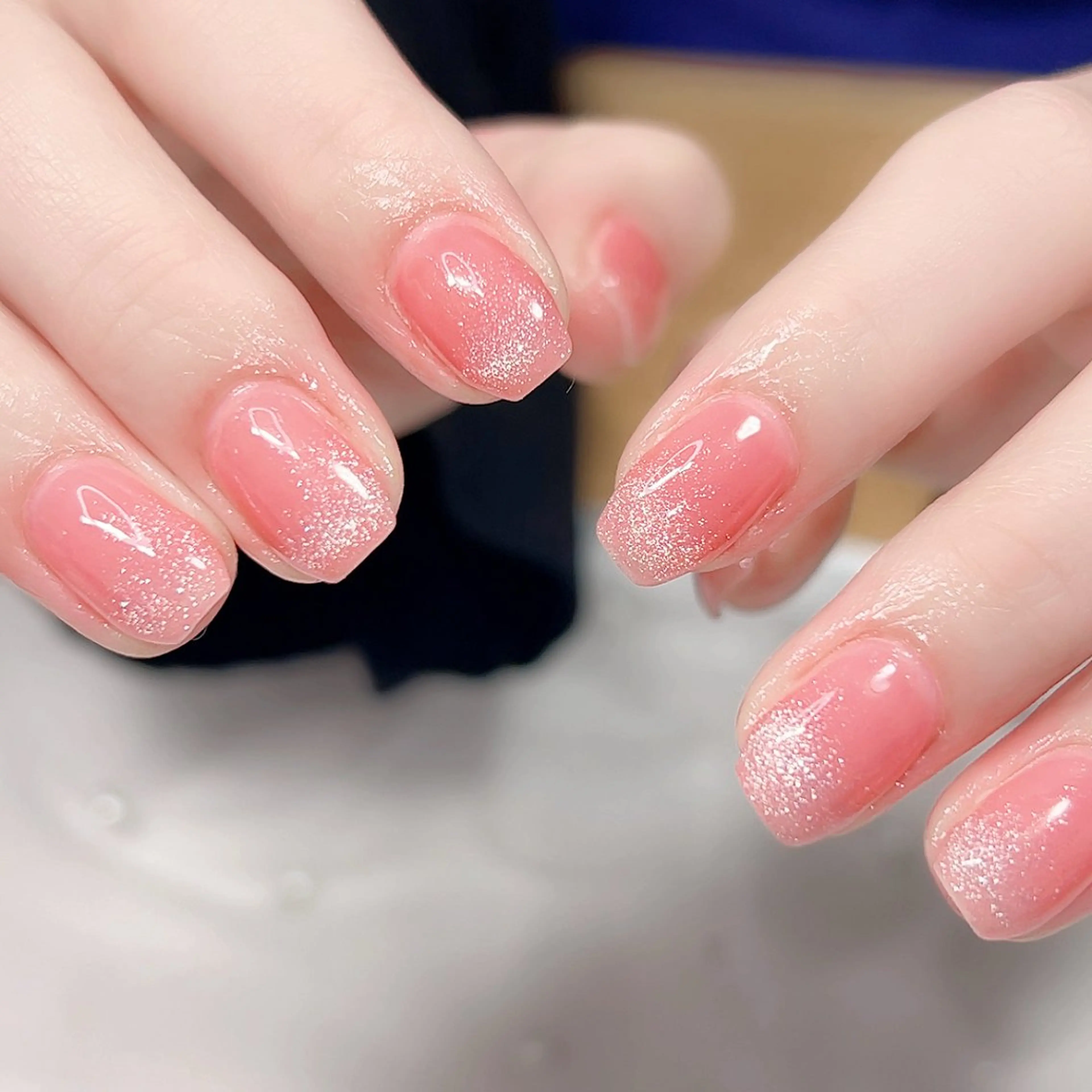 ネイル マグネットネイル オフィスネイル ワンカラーネイル 春ネイル ハンドネイル Cute Tips nailのネイルデザイン