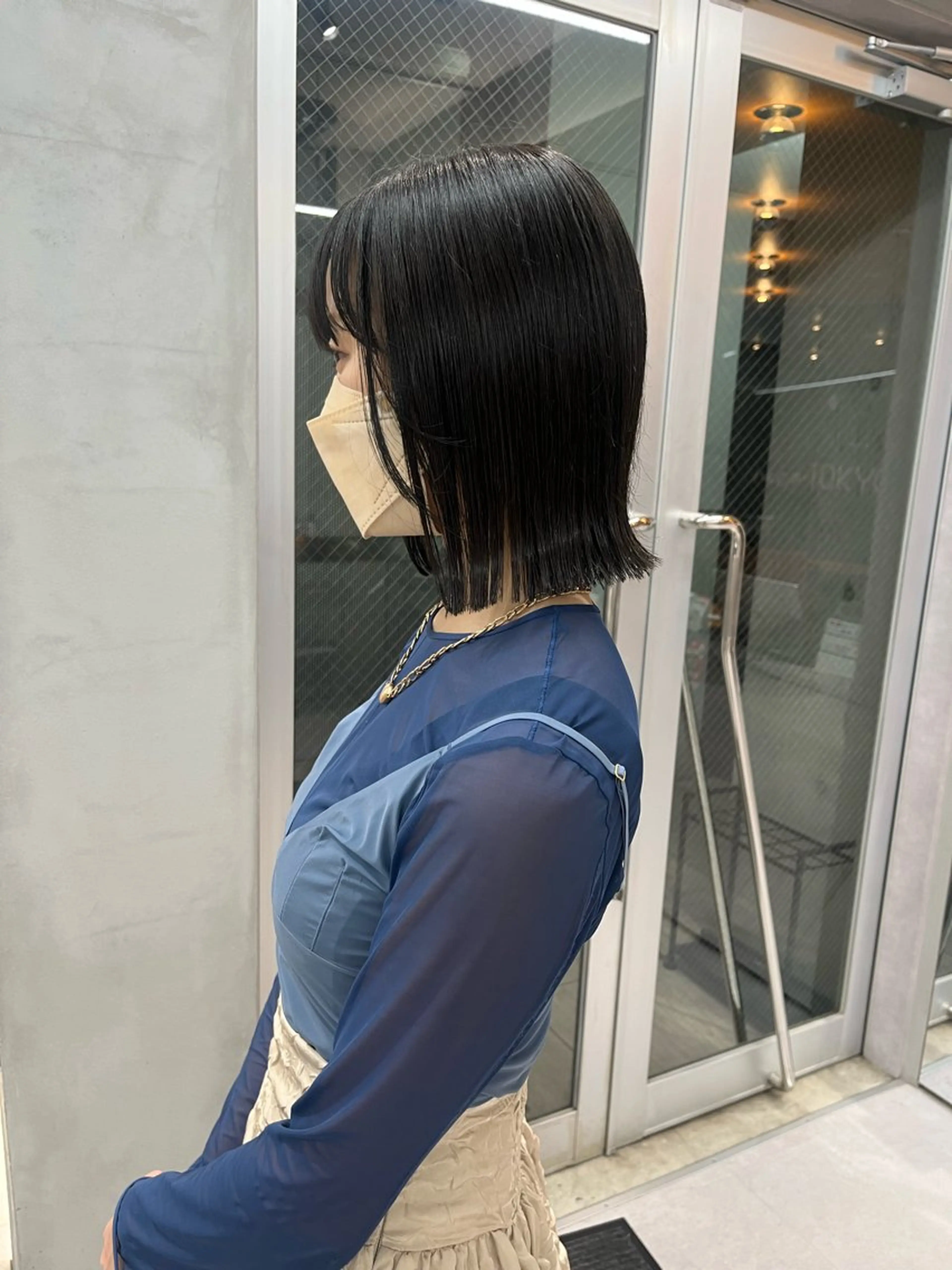 ミディアム カラー カット ヘアカラー トリートメント ボブ&顔まわりレ イヤー♡TOMOE♡のヘアスタイル