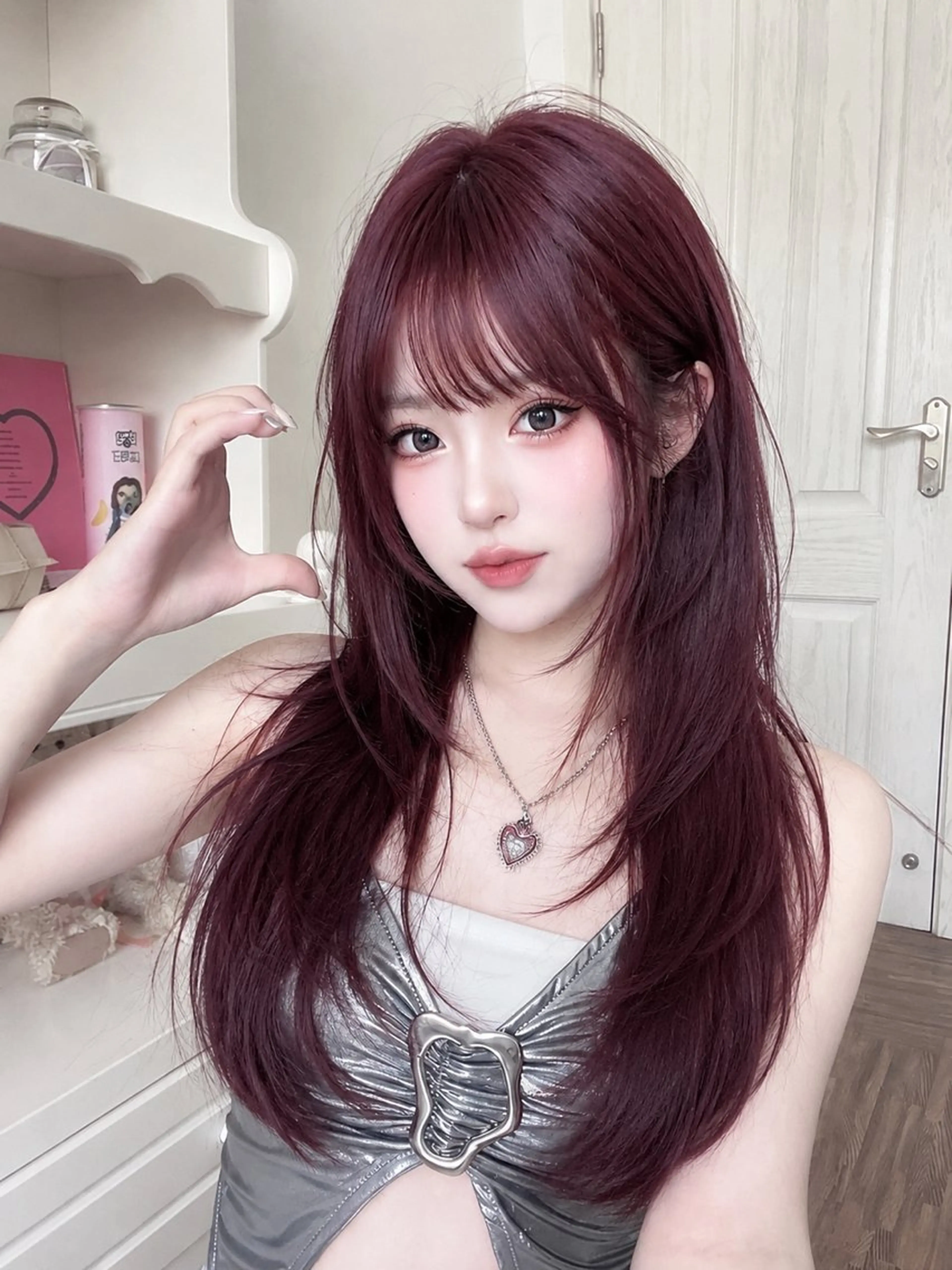 【先着5名様限定💖】韓国風レイヤーカットで小顔×盛れhairに🍀∗*ﾟ巻いてもストレートでも可愛いスタイルへ✨️🎀の写真