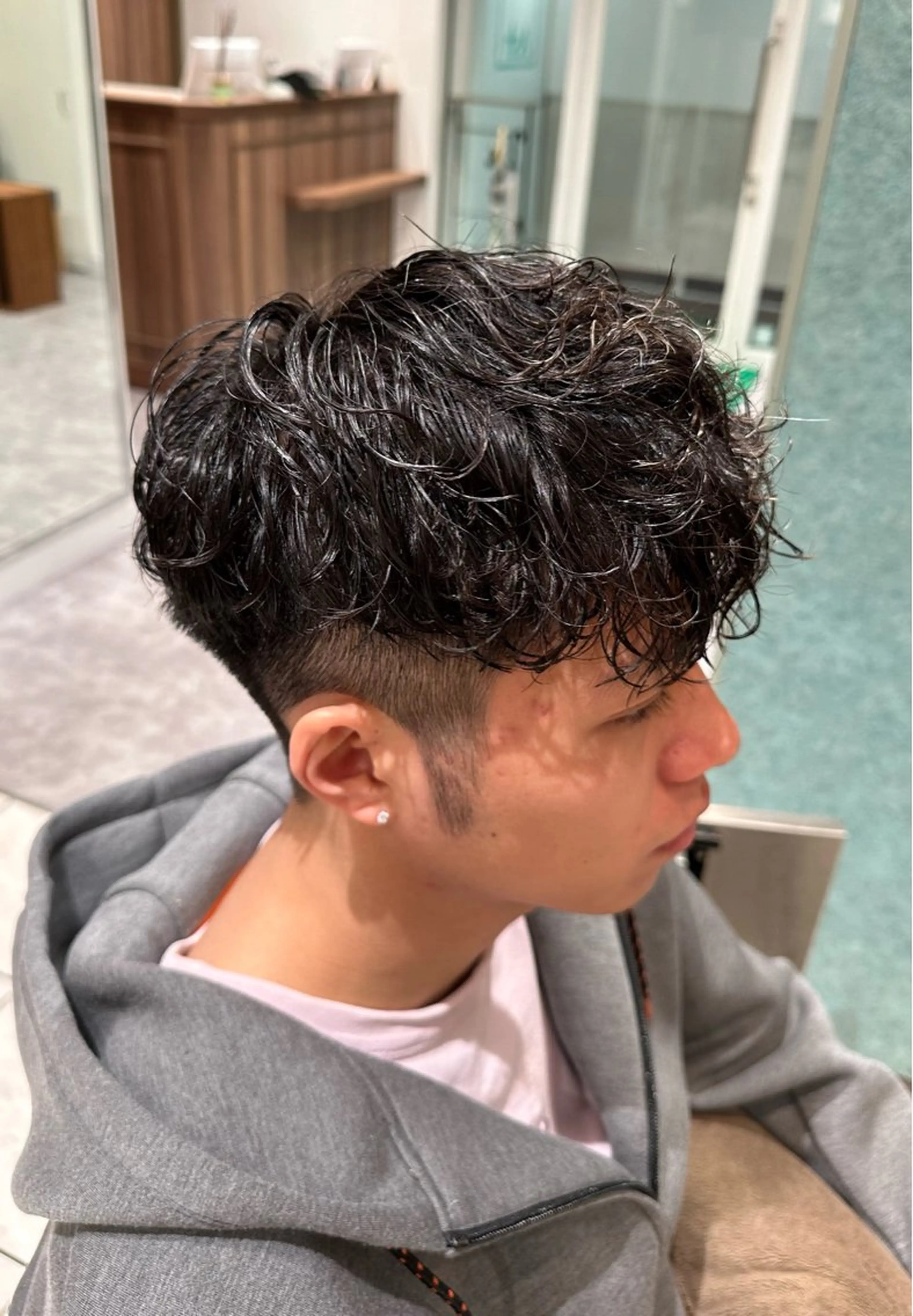 ショート パーマ メンズ カット パーマ メンズ特化／トレンド スタイル／白澤のヘアスタイル