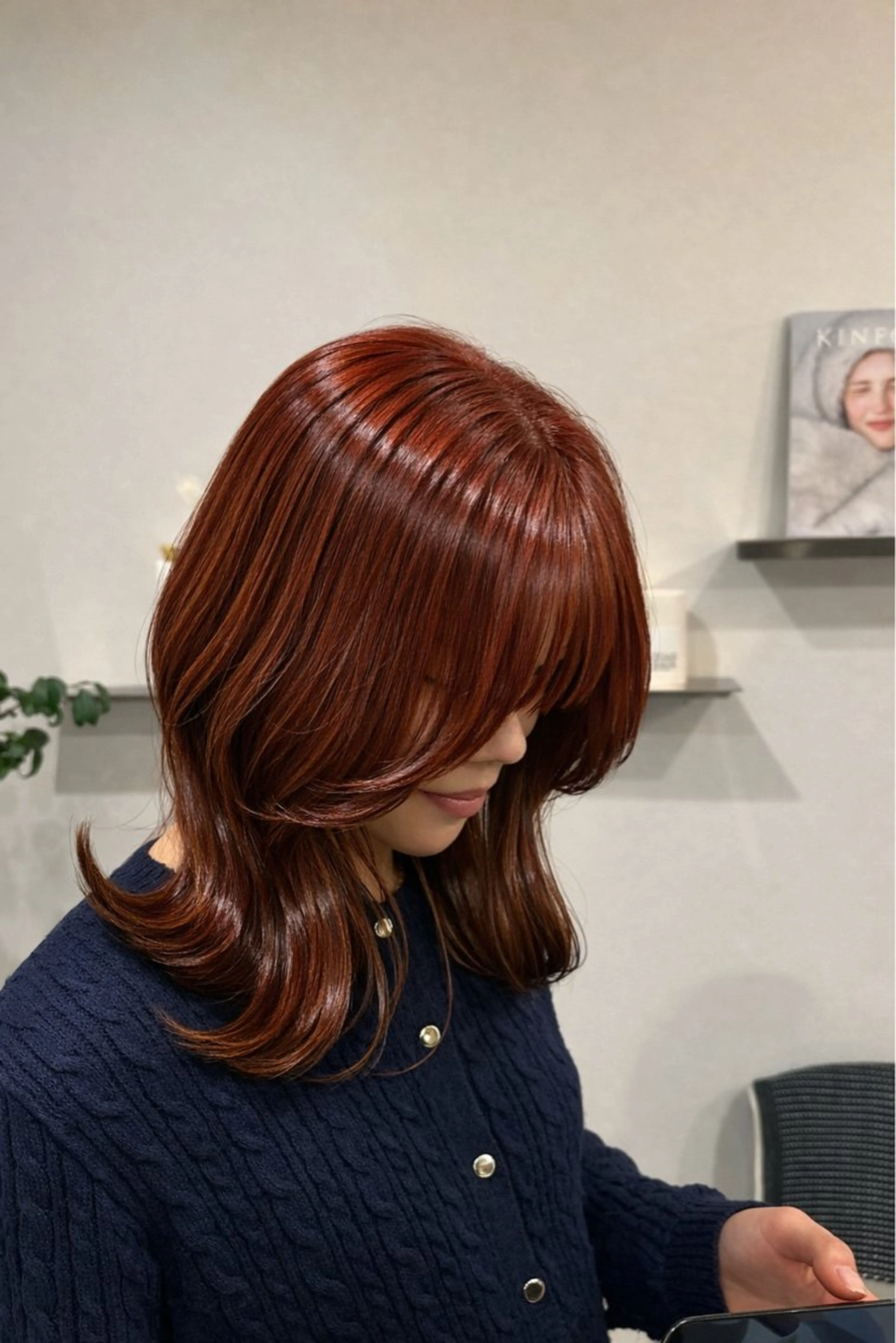 ミディアム カラー ヘアカラー トリートメント ShowBit ／mioのヘアスタイル