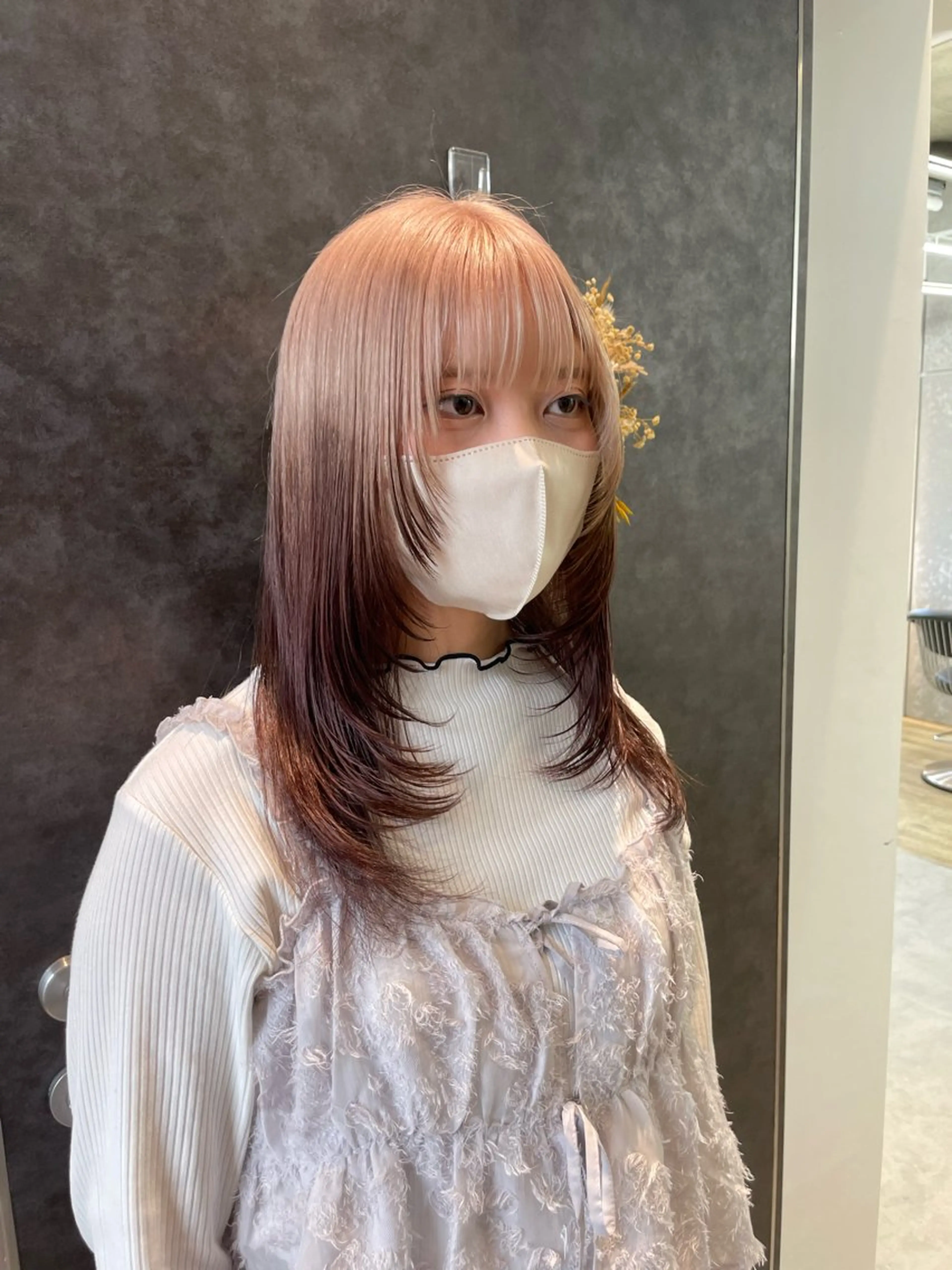 セミロング カラー カット ヘアカラー トリートメント ♥️ブリーチ/ボブ/ レイヤー♥️maiのヘアスタイル