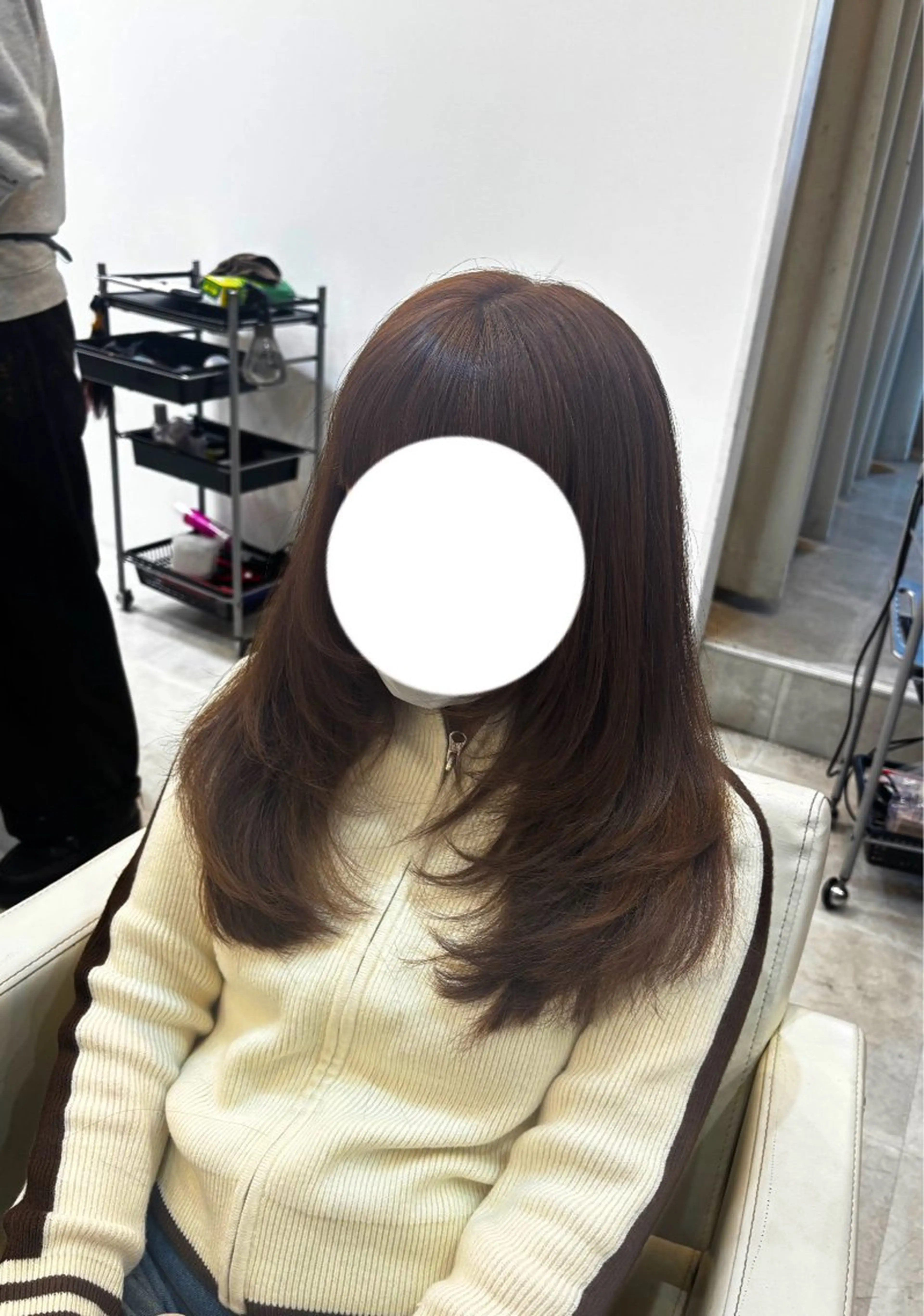 ミディアム カラー レイヤーカット カット ヘアカラー あすか/ 松本/モデル募集中のヘアスタイル