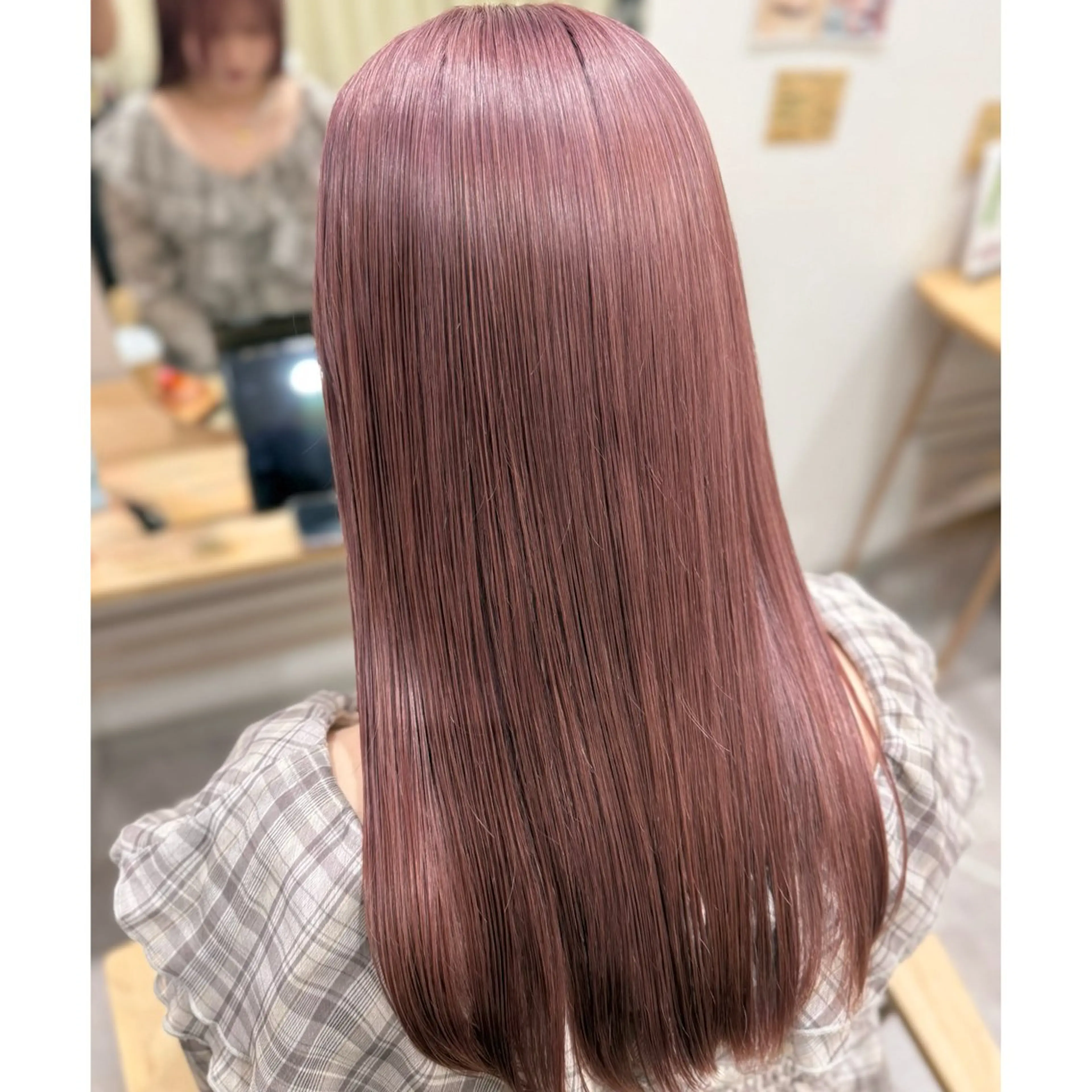 ロング カラー ベージュカラー ピンクカラー ピンクベージュ 暖色カラー・メンズ 🫧Harukaのヘアスタイル