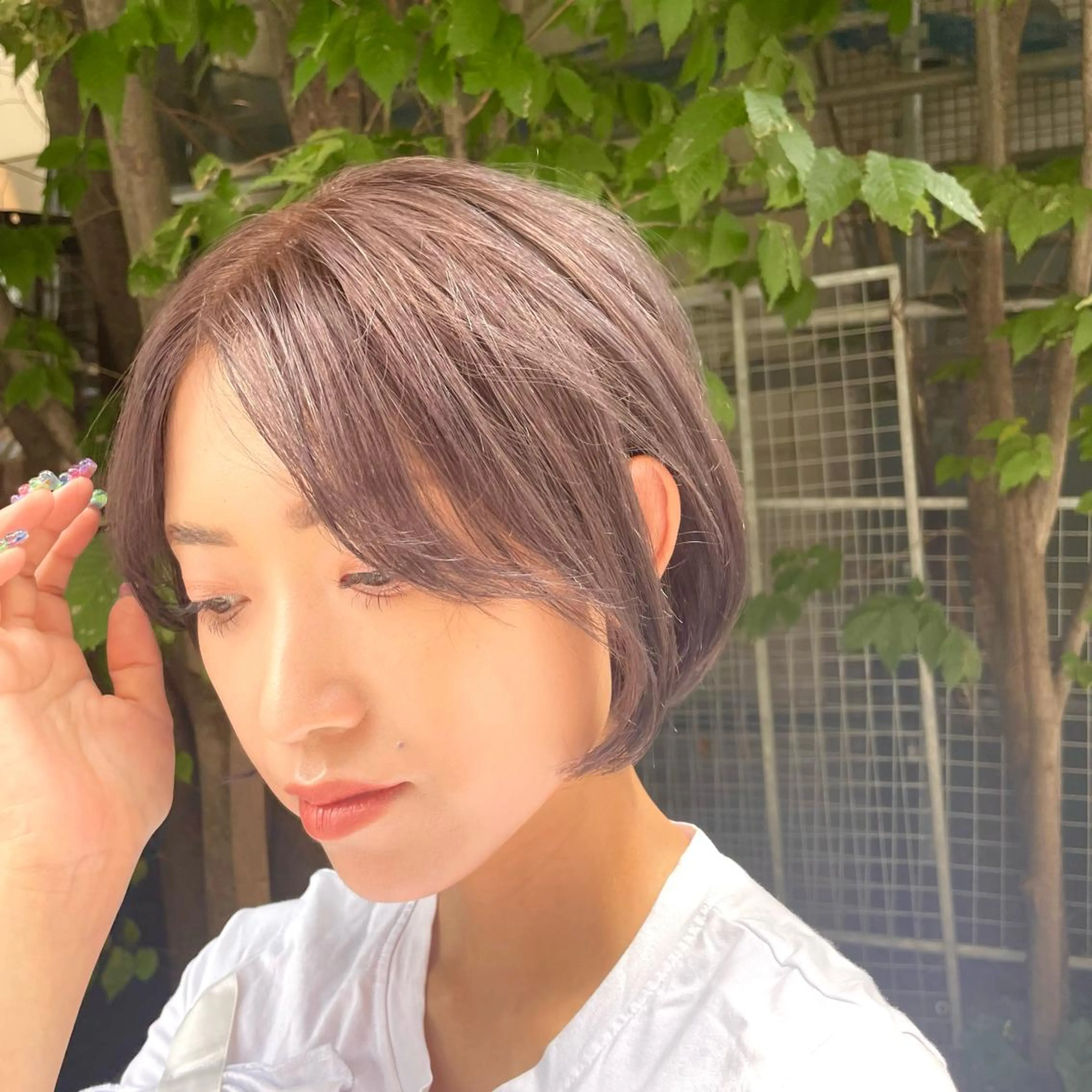 ショート ラベンダーブラウン 【大人ショート/ボブ モデル募集】　Seiのヘアスタイル