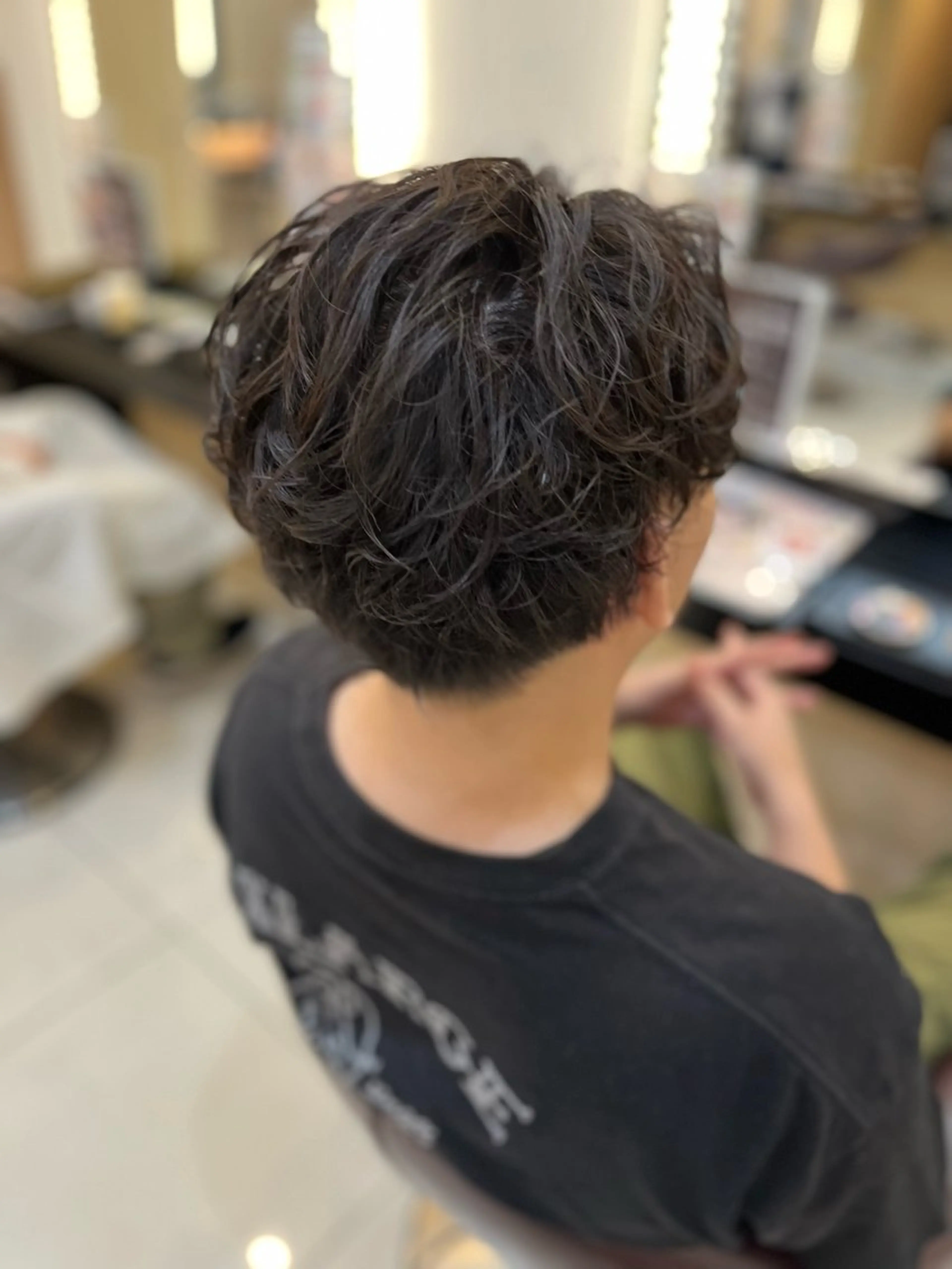 ショート パーマ メンズ カット パーマ トータルビューティー K:R鶴川のヘアスタイル