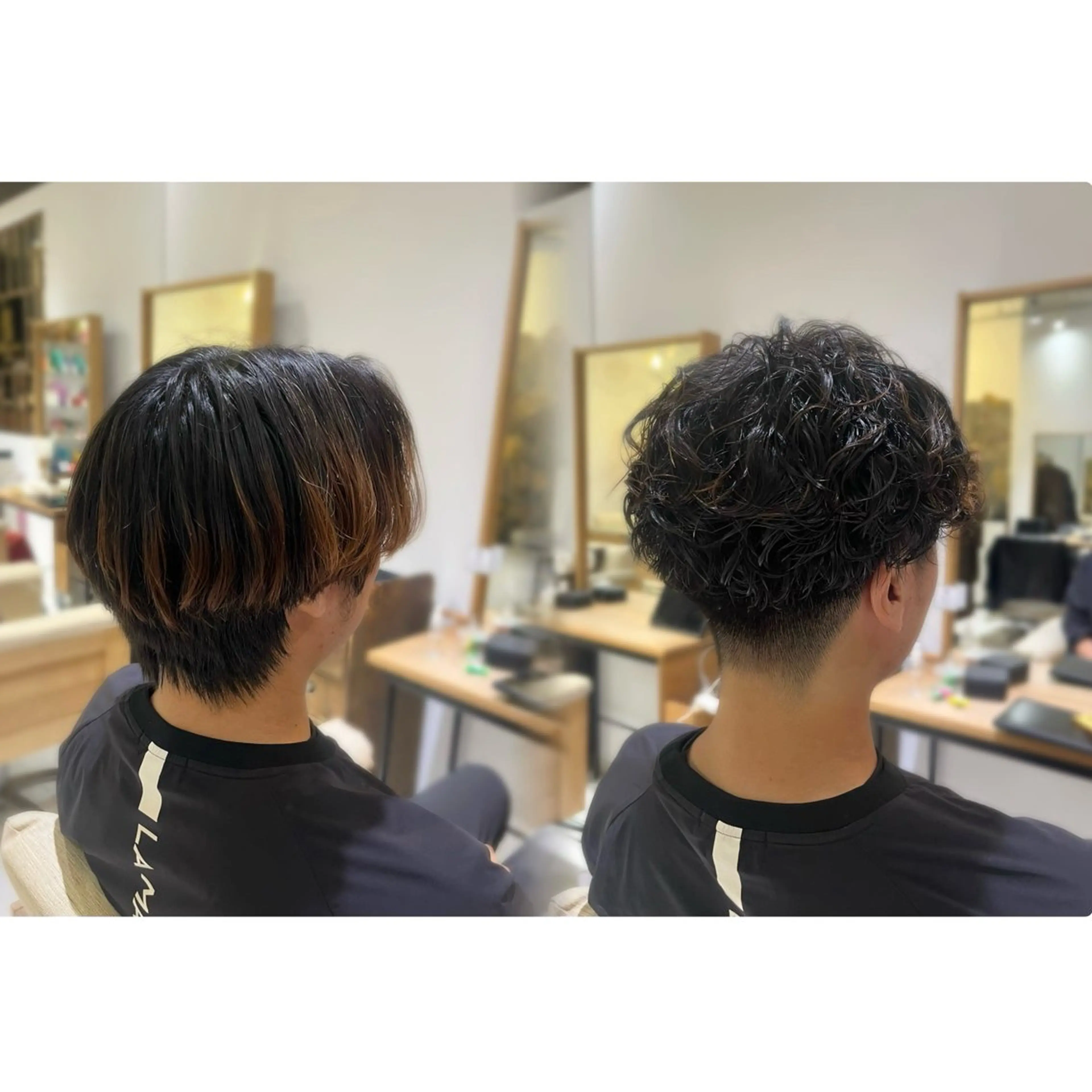 パーマ メンズ カット たぐち はるなのヘアスタイル