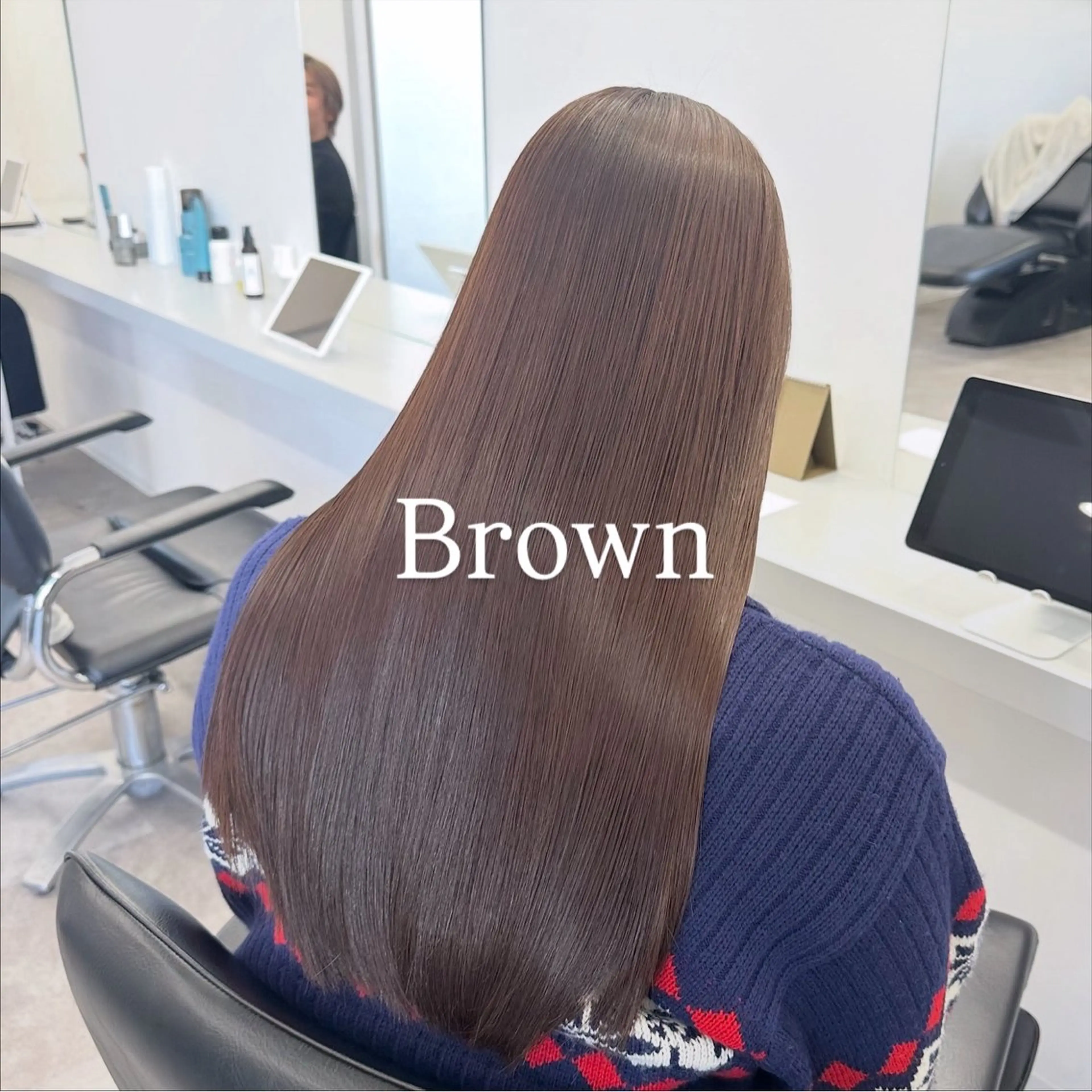 ロング カラー 黒髪 ブリーチ ブラウンカラー 透明感カラー ダブルカラー 佐藤功真/ ブリーチなしカラーのヘアスタイル