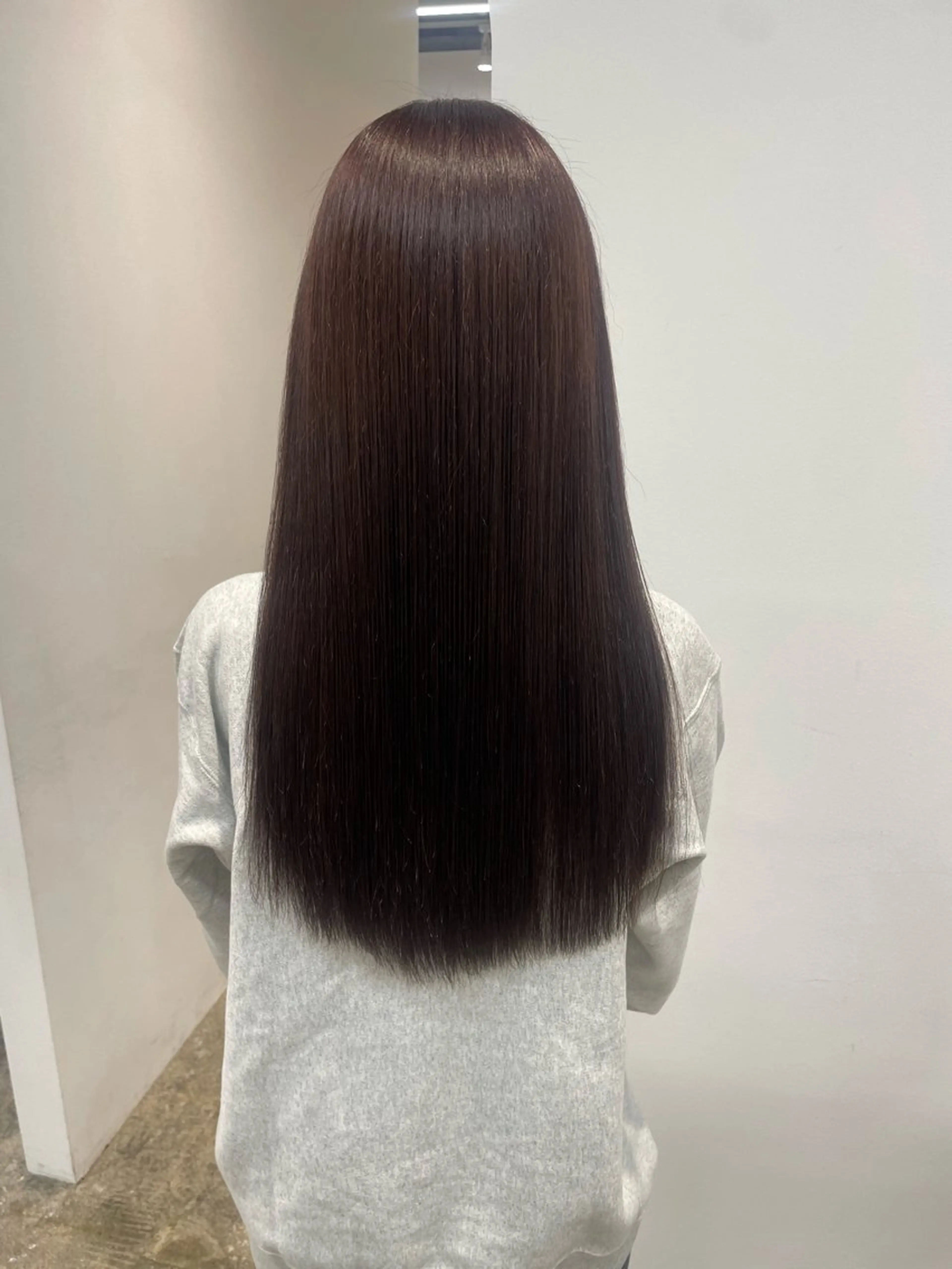 セミロング カラー ヘアカラー トリートメント 𝘚𝘶𝘻𝘶 𓂃𓈒𓏸のヘアスタイル